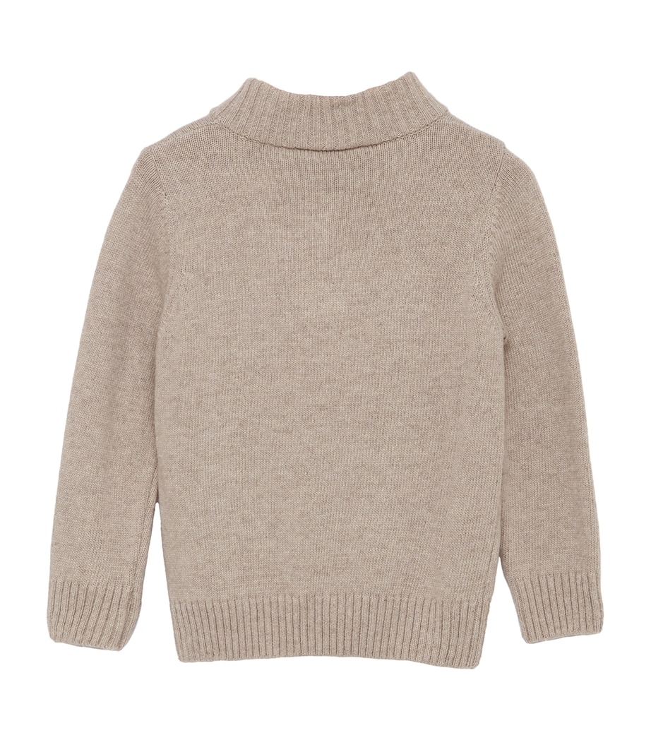 Marching Guardsman Half-Zip Sweater (6-11 Years) OATMEAL Image 2