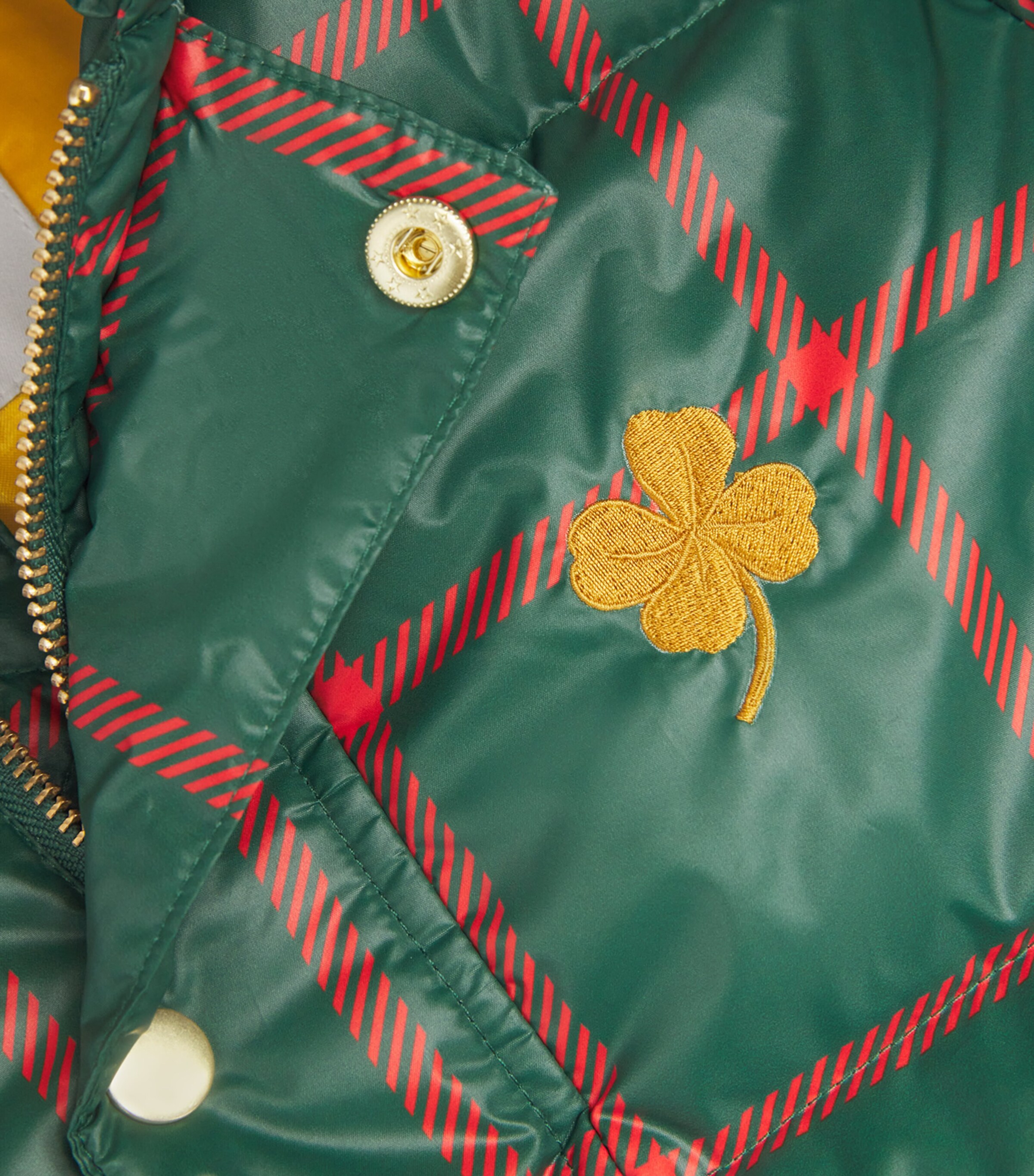 Mini Rodini Plaid City Puffer Jacket (3-11 Years) Green Image 3