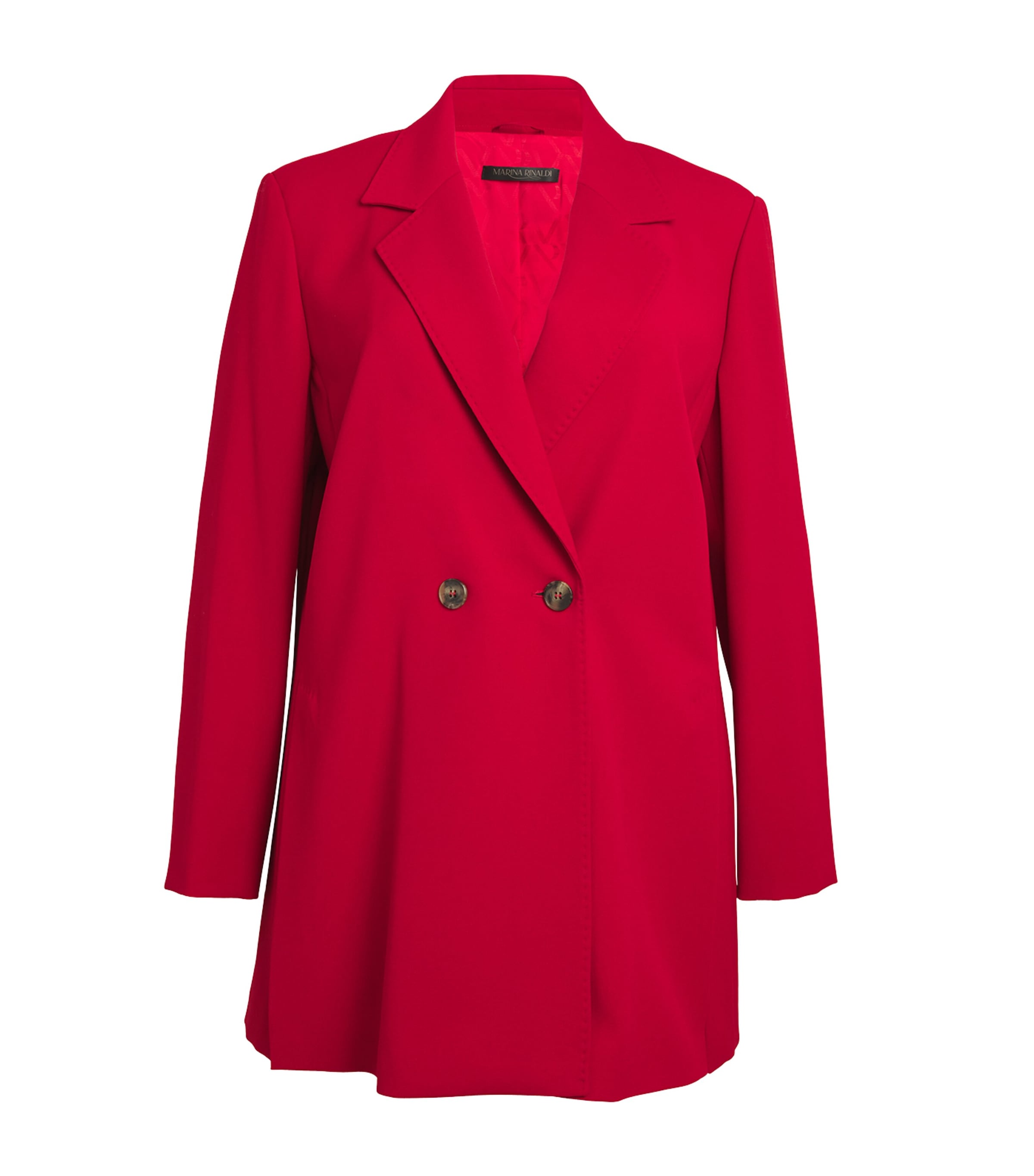 MARINA RINALDI WOOL DOUBLE-BREASTED BLAZER 