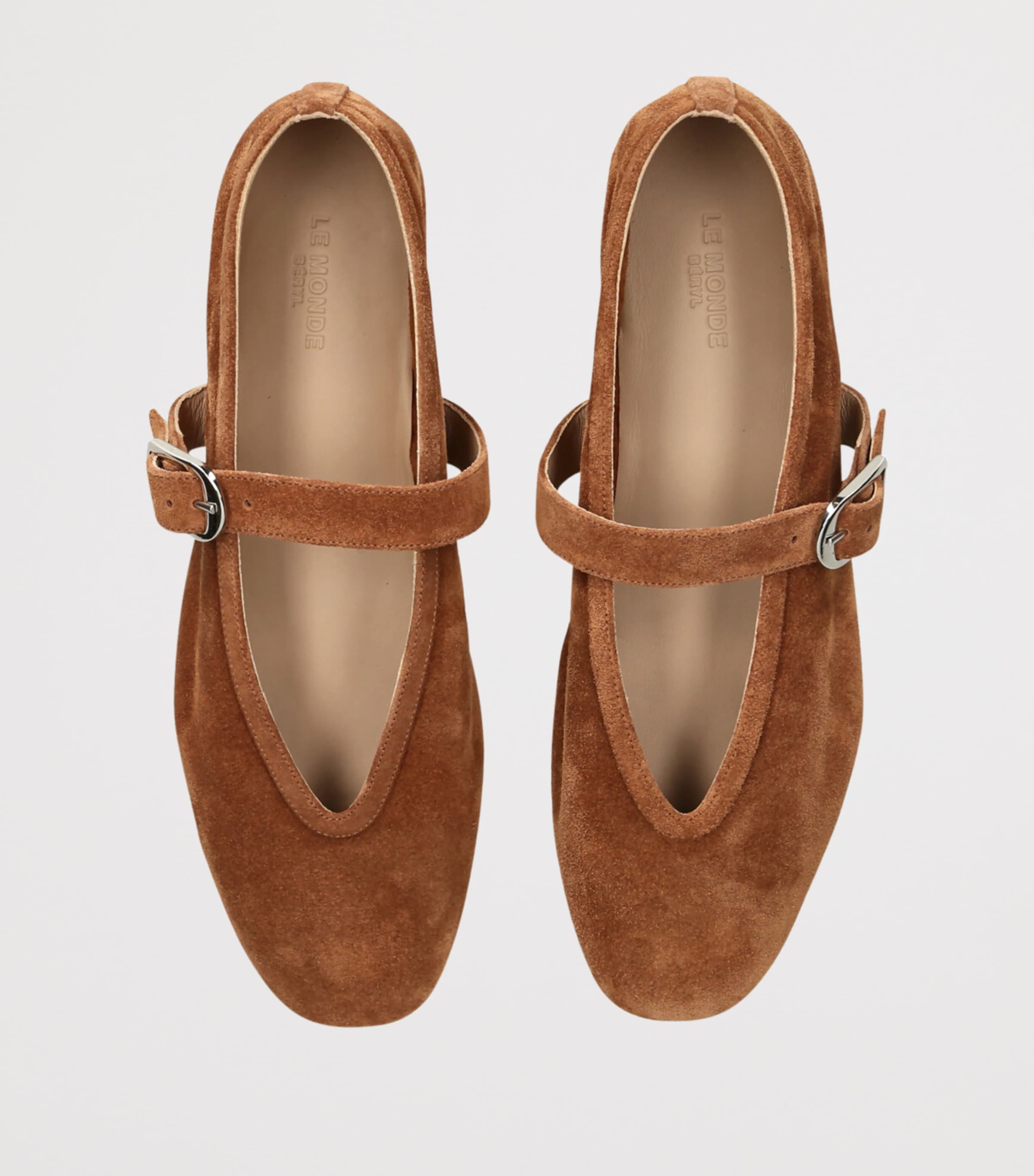 Suede Stella Flats MID BROWN Image 4