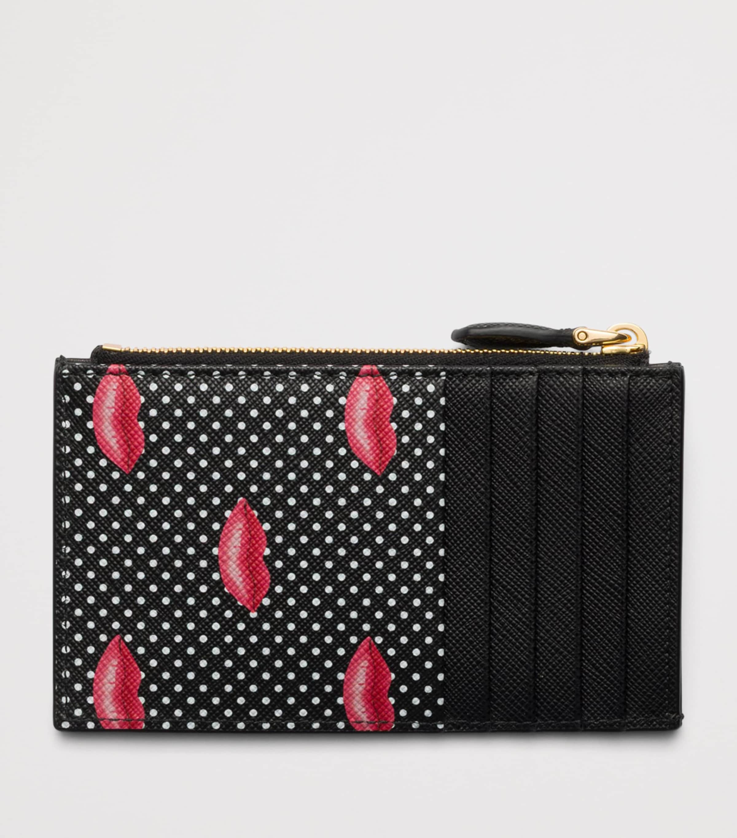 Saffiano Leather Zip Card Holder F0002 Image 3