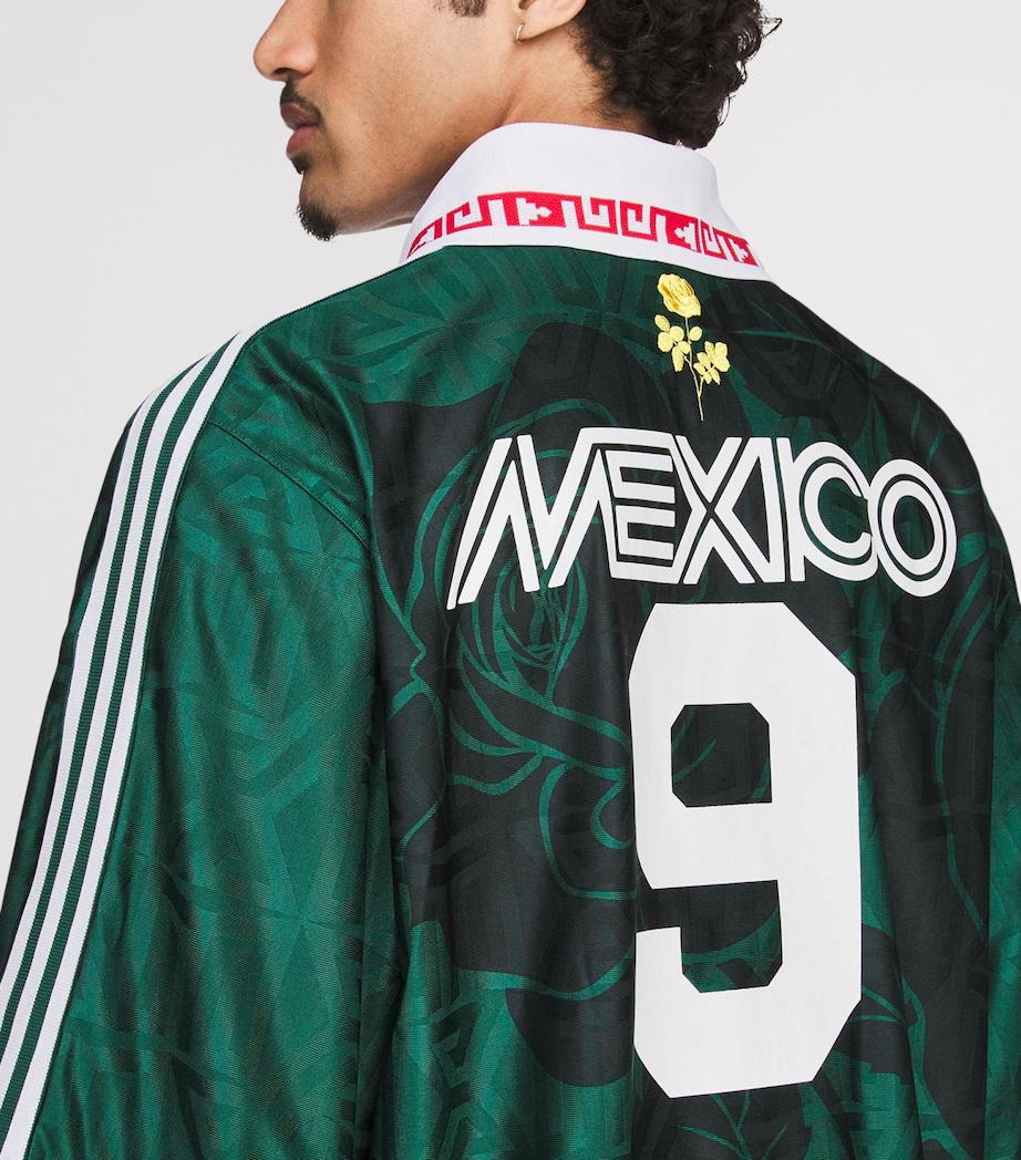 Willy Chavarria Mens x adidas Originals Mexico T-Shirt Collegiate Green Image 8