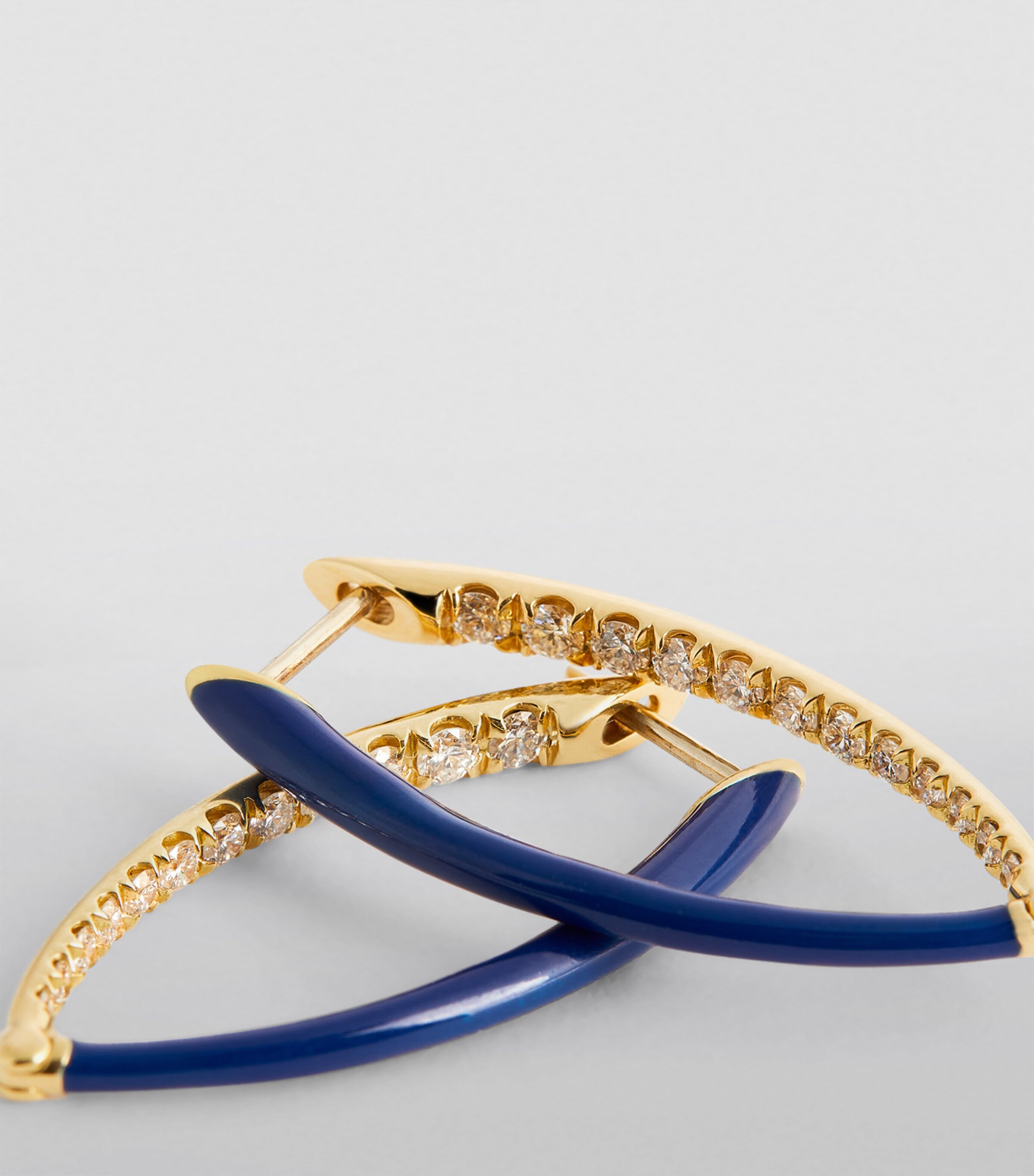 Melissa Kaye Yellow Gold and Diamond Cristina Earrings Yellow Gold Image 6