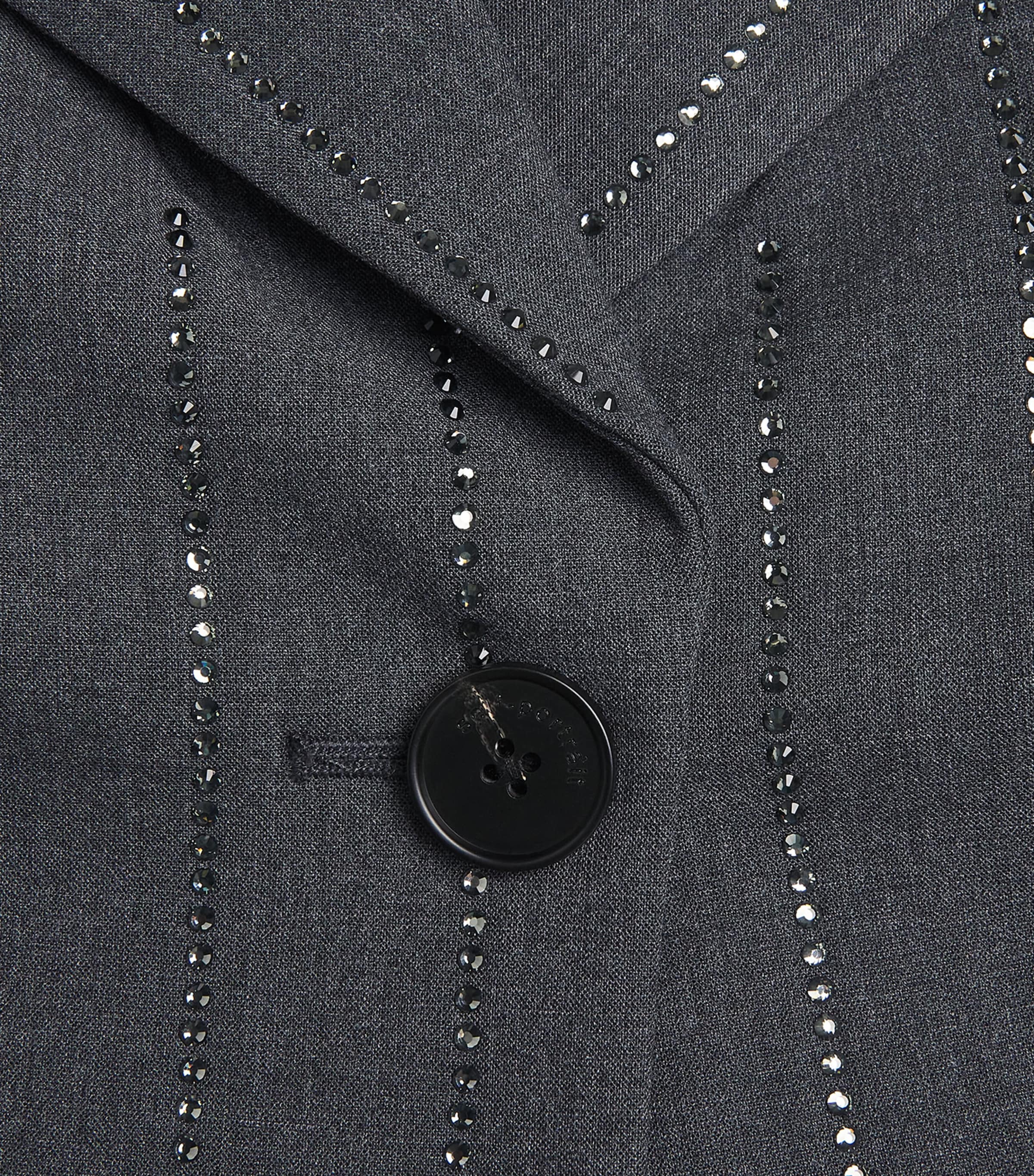 Embellished Pinstripe Blazer GREY Image 5