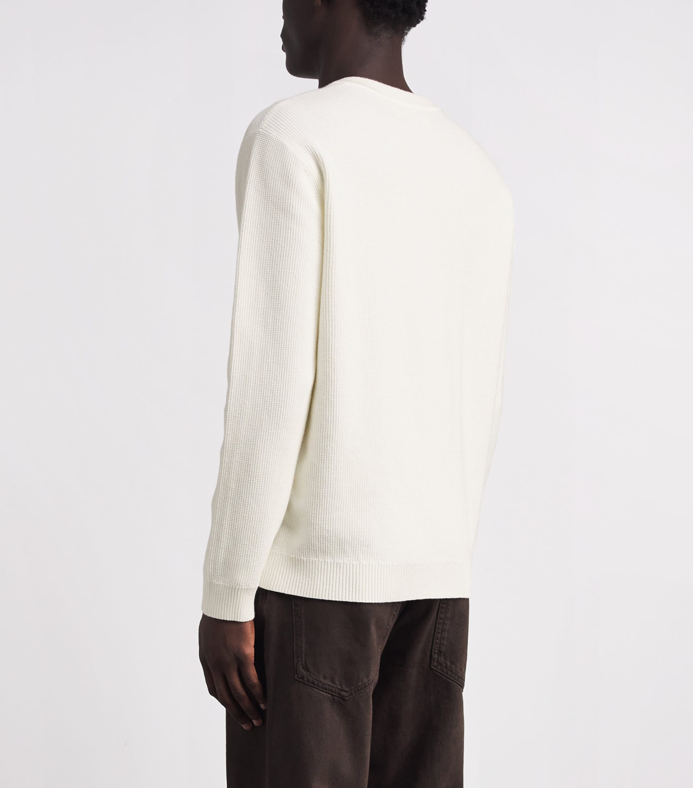 Samsøe Samsøe Mens Saklas V-Neck Sweater Clear Cream Image 5