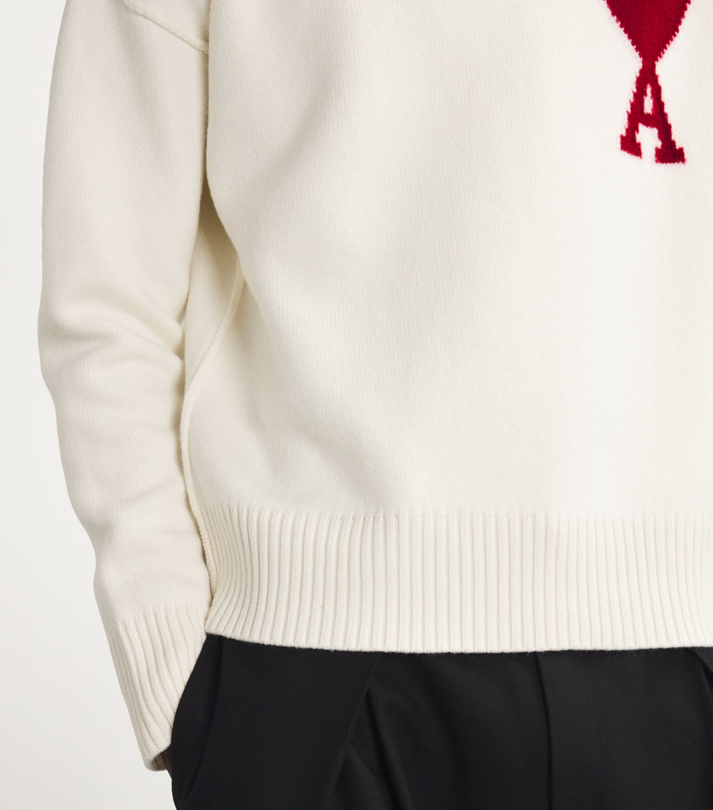 Wool Ami de Coeur Sweater OFF-WHITE/RED/154 Image 6