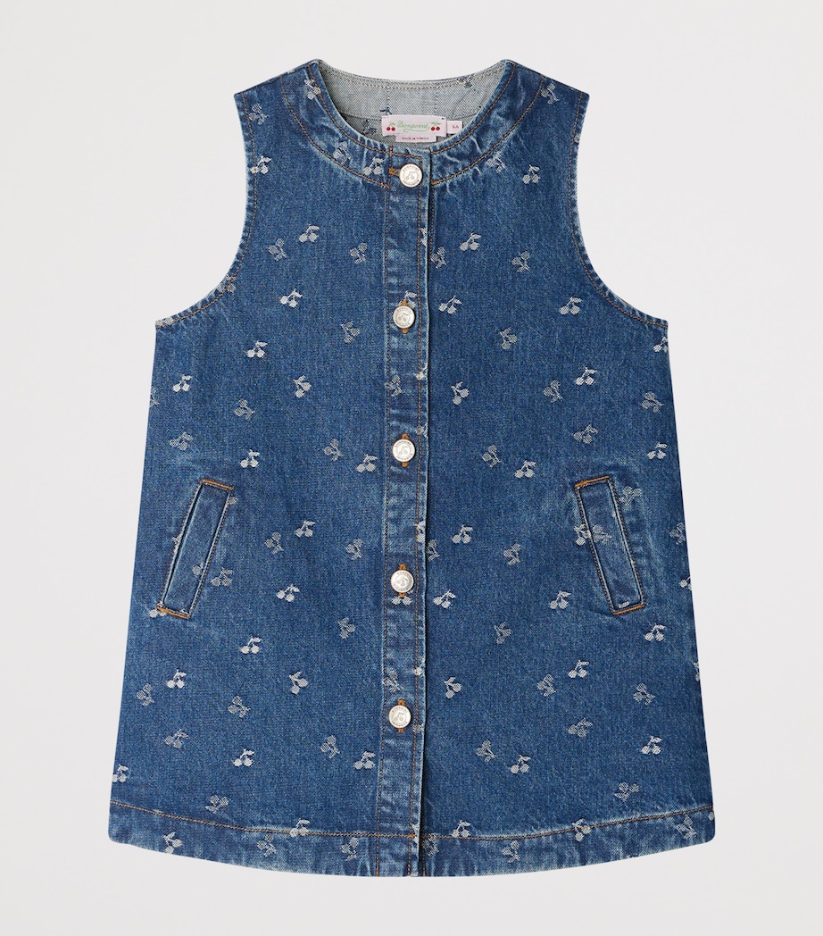 Denim Cherry Print Jette Dress (4-8 Years) IMP JEAN CLAIR Image 1