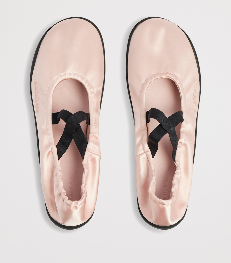 Balenciaga Satin Shibuya Elasticated Ballet Flats Image 6
