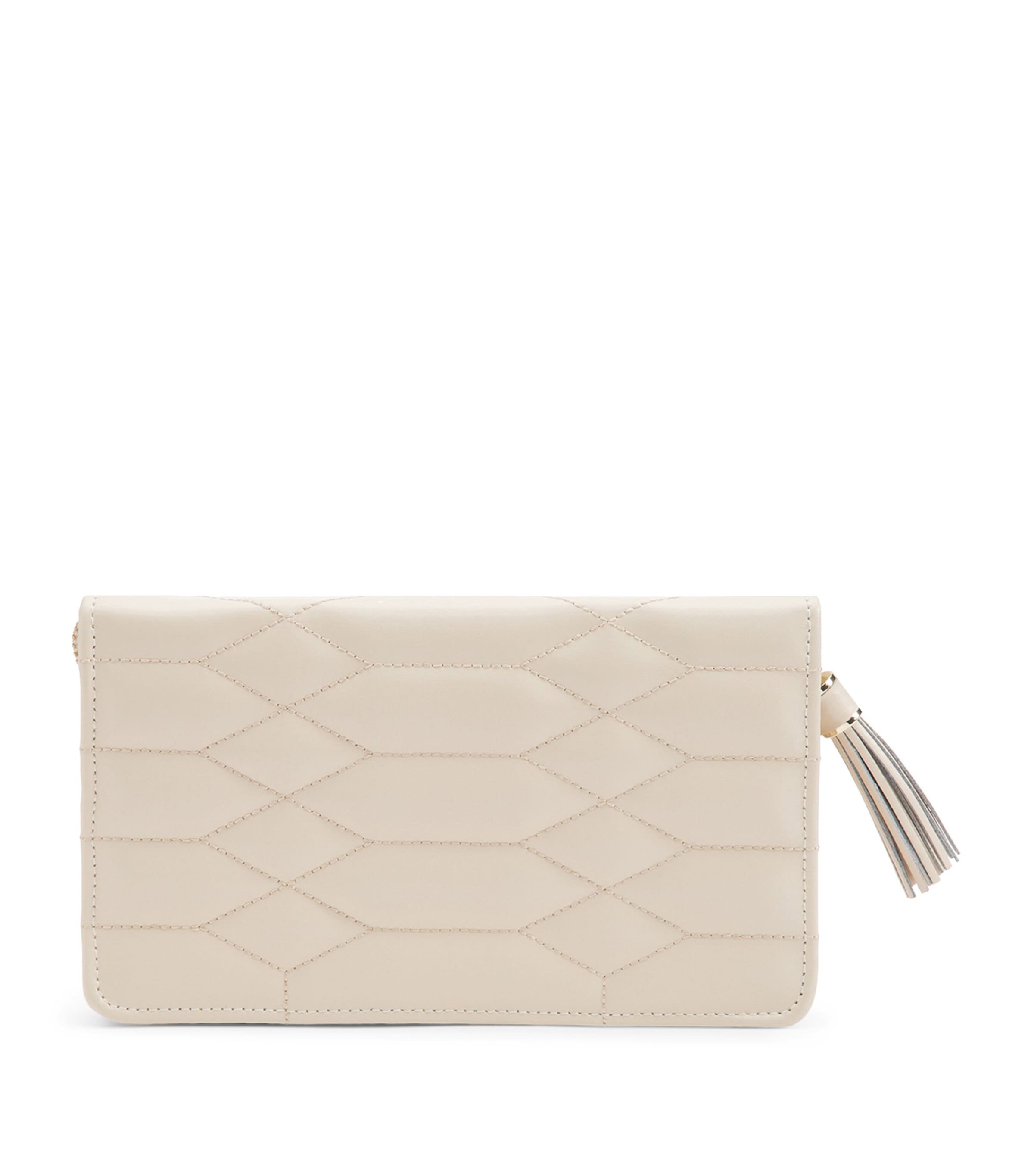 Shop Wolf Leather Caroline Jewellery Portfolio In Ivory