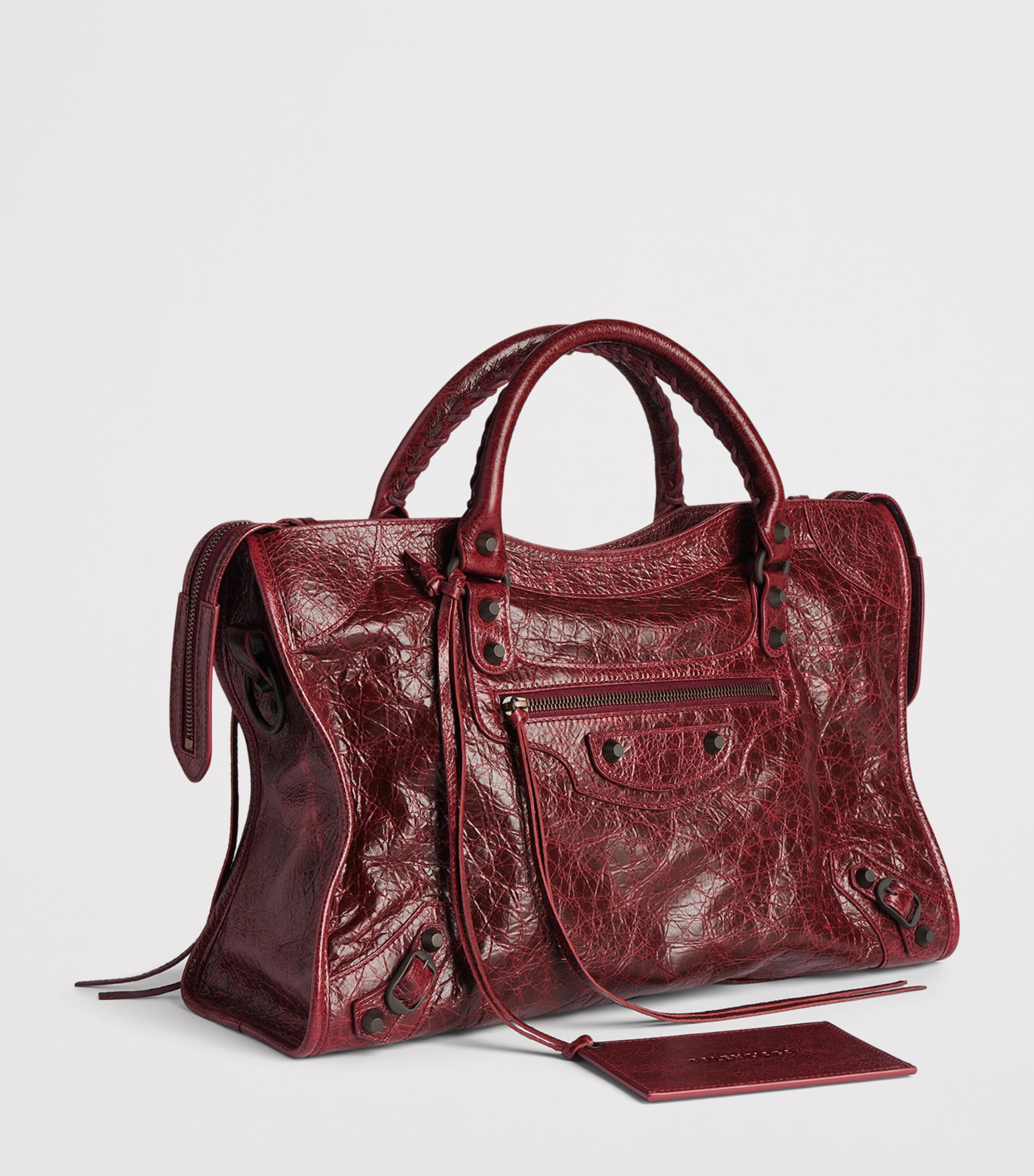 Balenciaga Medium Lambskin Le City Top-Handle Bag Image 4