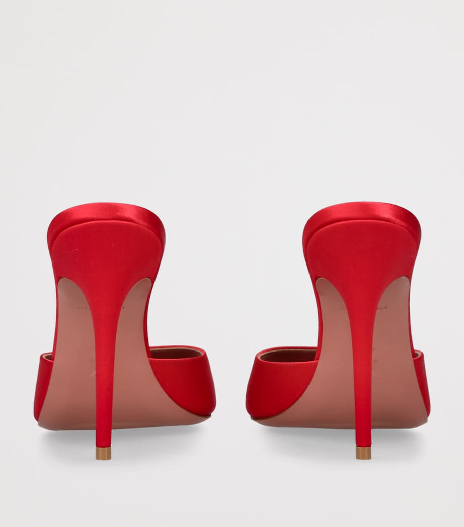Amina Muaddi Elodie Heeled Mules 105 Red Image 2
