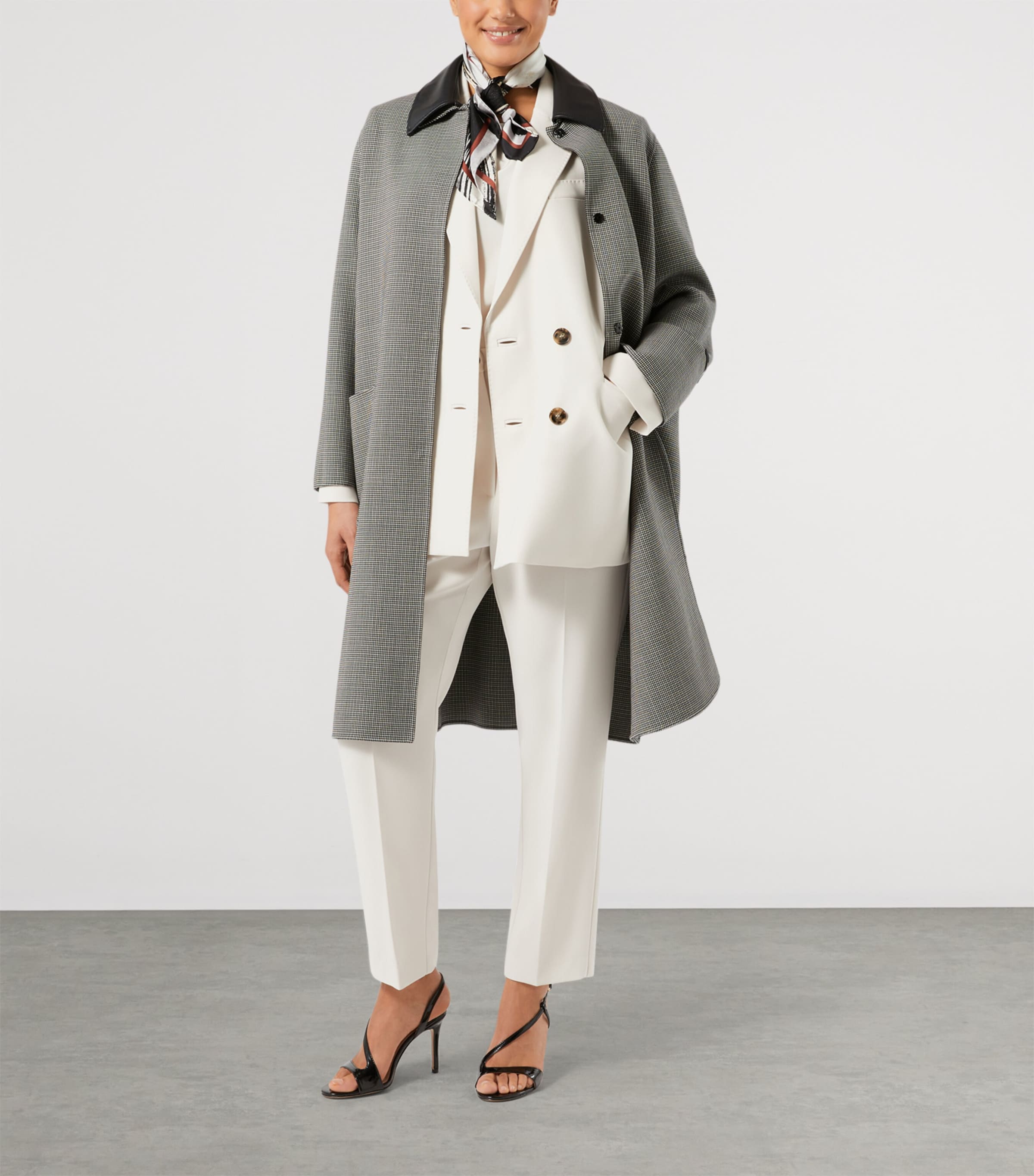 Marina Rinaldi Womens Straight Tailored Trousers Ice Image 2