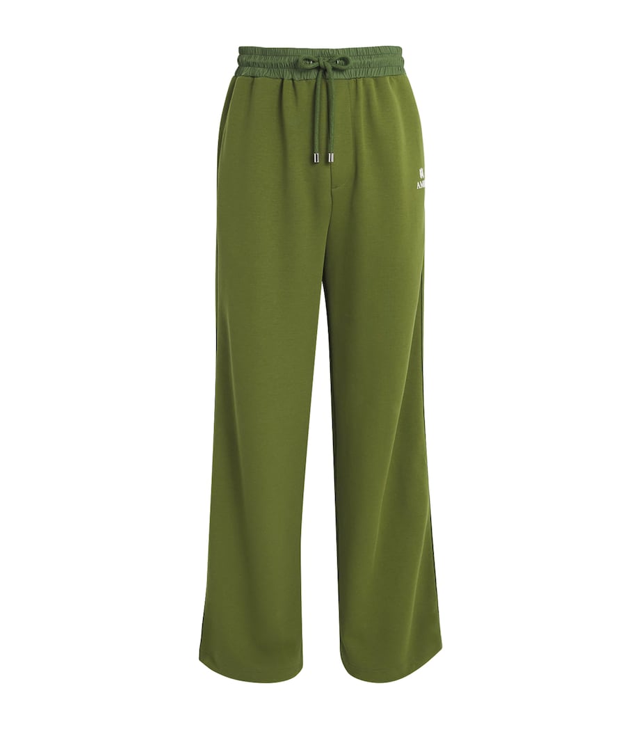Cotton Logo Relaxed Sweatpants GREEN Image 1