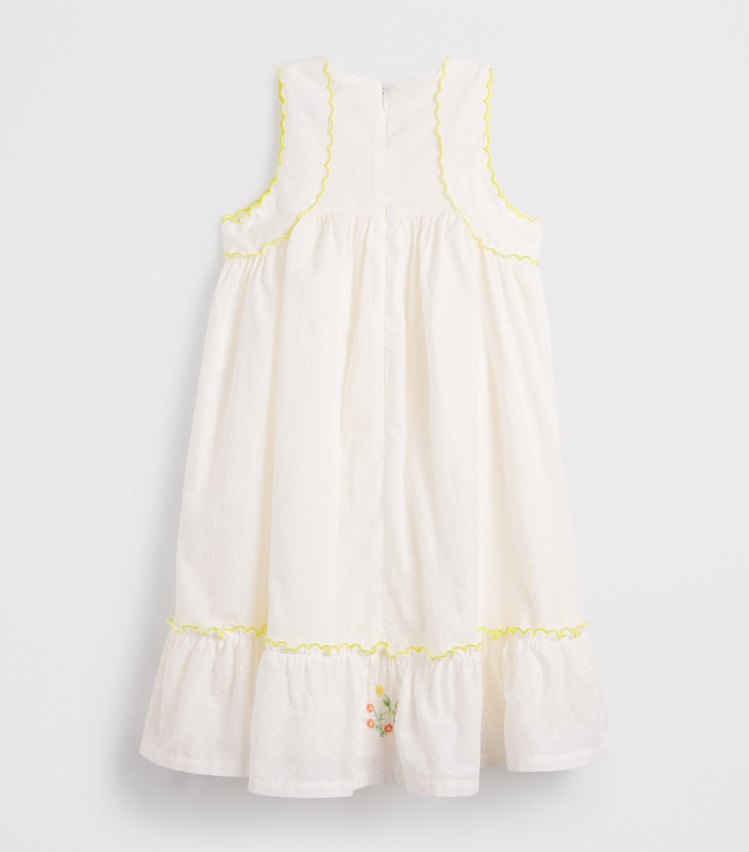 Broderie Anglaise Embroidered Dress (2-12 Years) 1BLANC Image 2