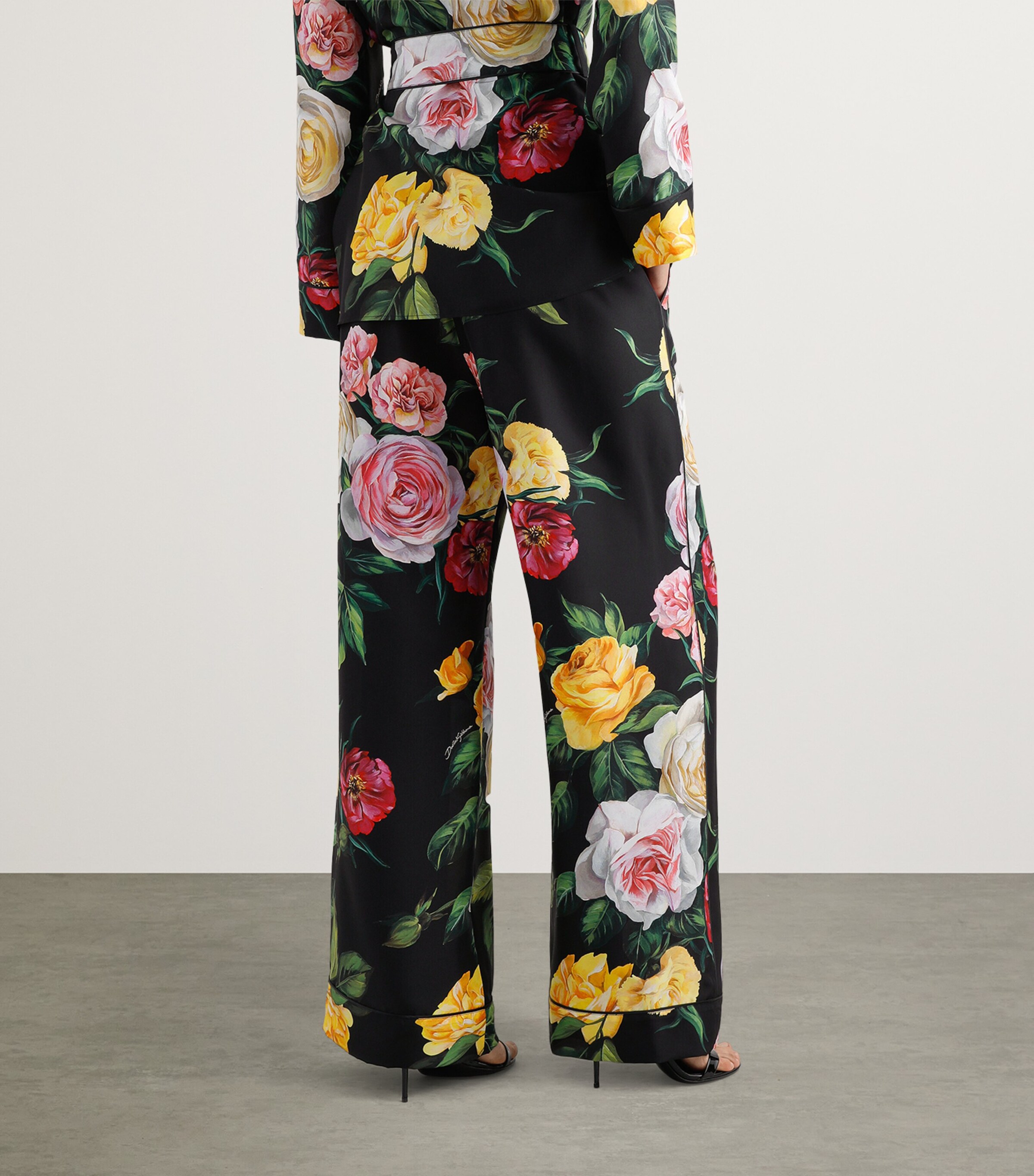 Silk Floral Trousers HN5IY-PEONIE/ROSE F. Image 4