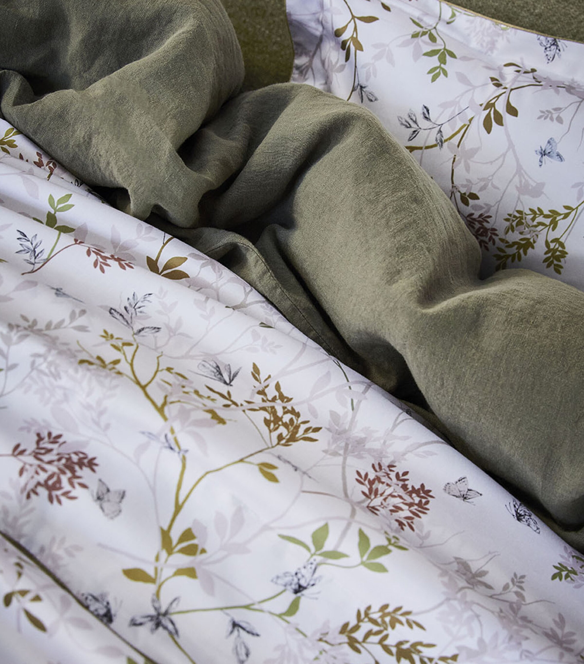 Alexandre Turpault Jardin Des Sens King Duvet Cover (230cm x 220cm) Ermine Image 3