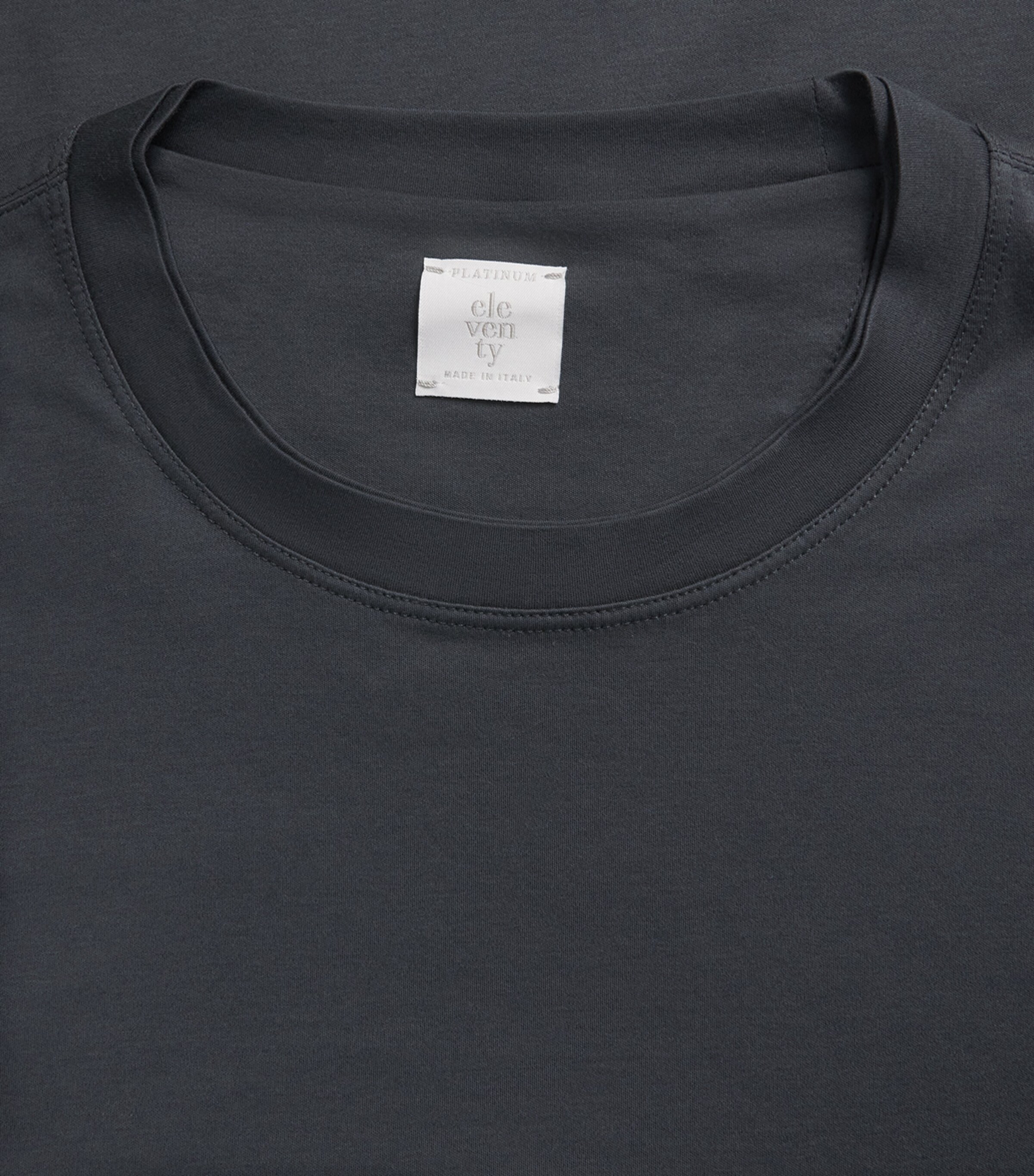Eleventy Mens Cotton-Modal T-Shirt Nero Image 6