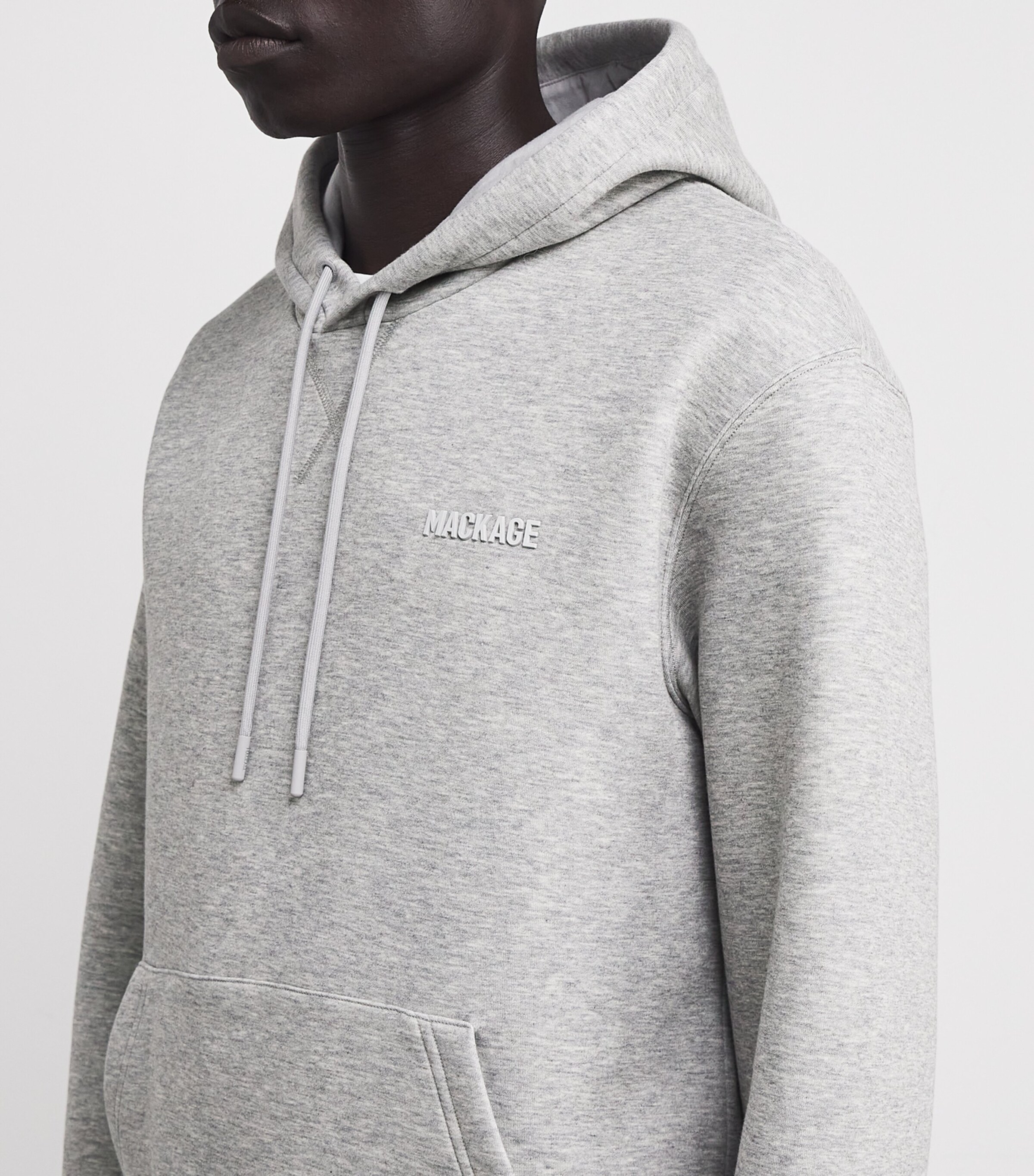 Cotton-Blend Krystian Hoodie LT GREY MX A Image 6
