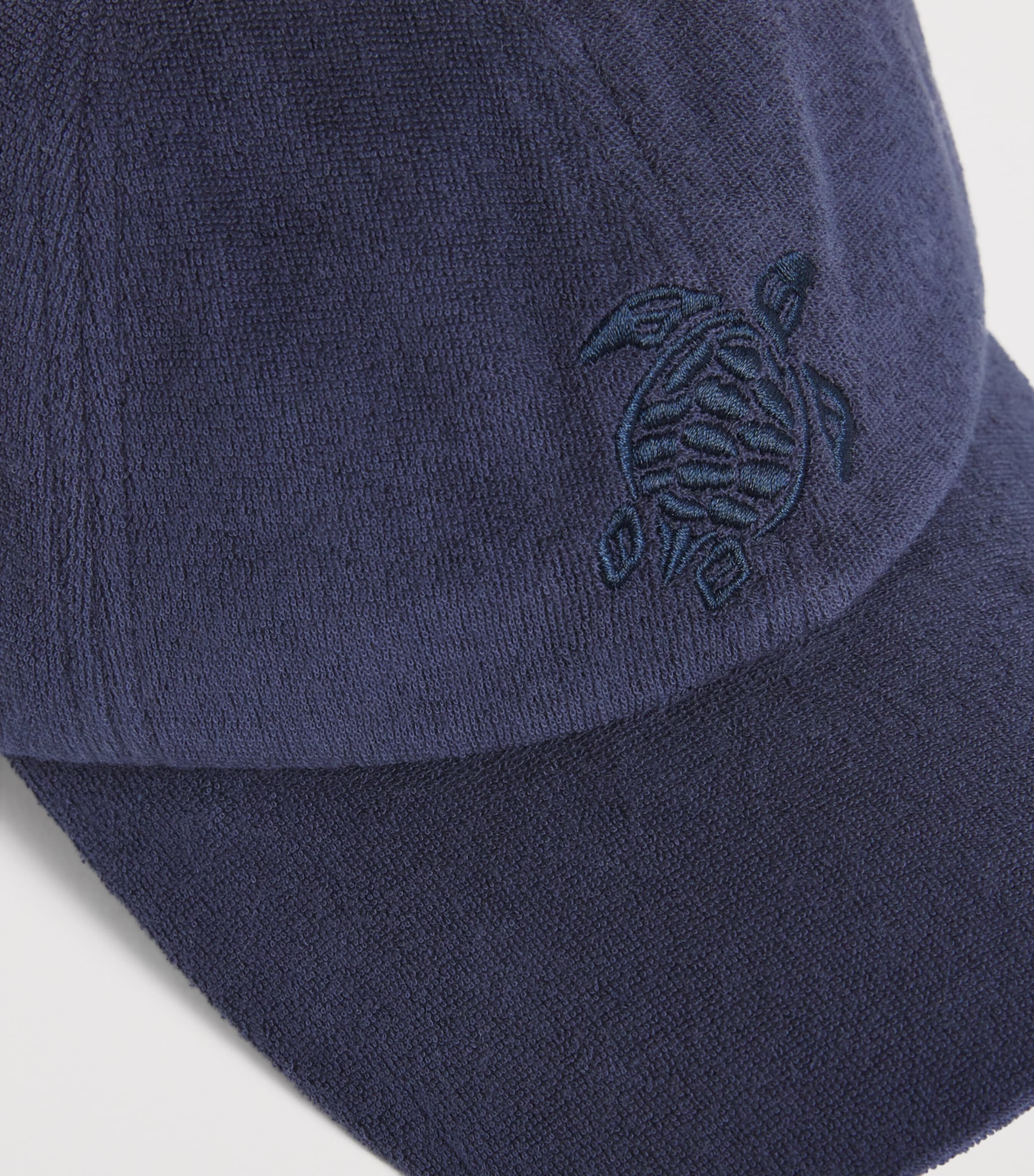 Embroidered Turtle Baseball Cap 390-BLEU MARINE Image 3