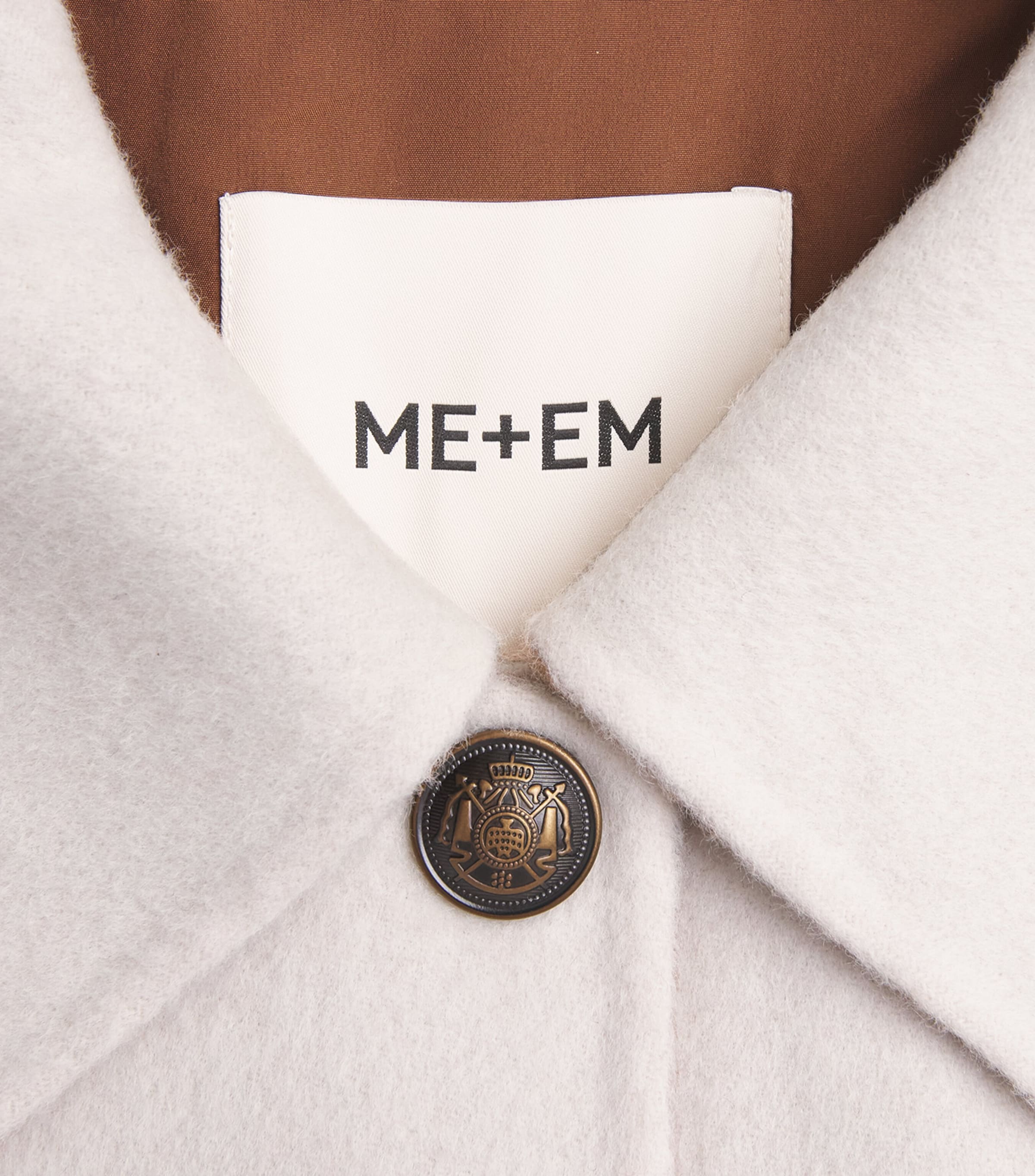 Wool-Cashmere Twin-Pocket Jacket IVORY/CAMEL Image 5