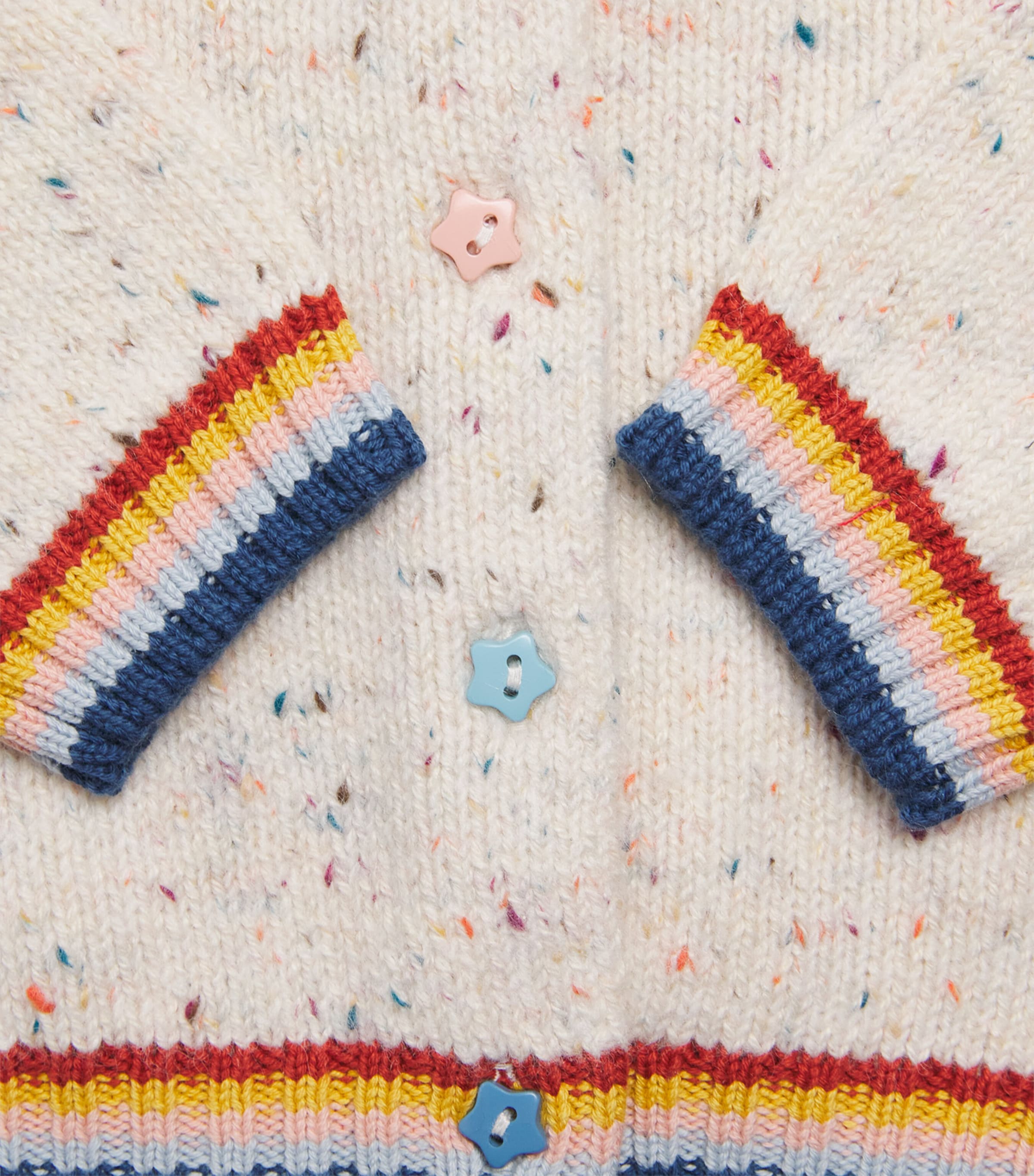 Stella McCartney Kids Knitted Cardigan (3-36 Months) Ivory Image 3