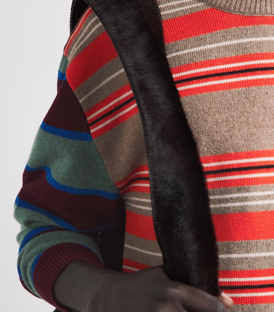 Paul Smith Mens Wool-Cotton Stripe Sweater Image 3