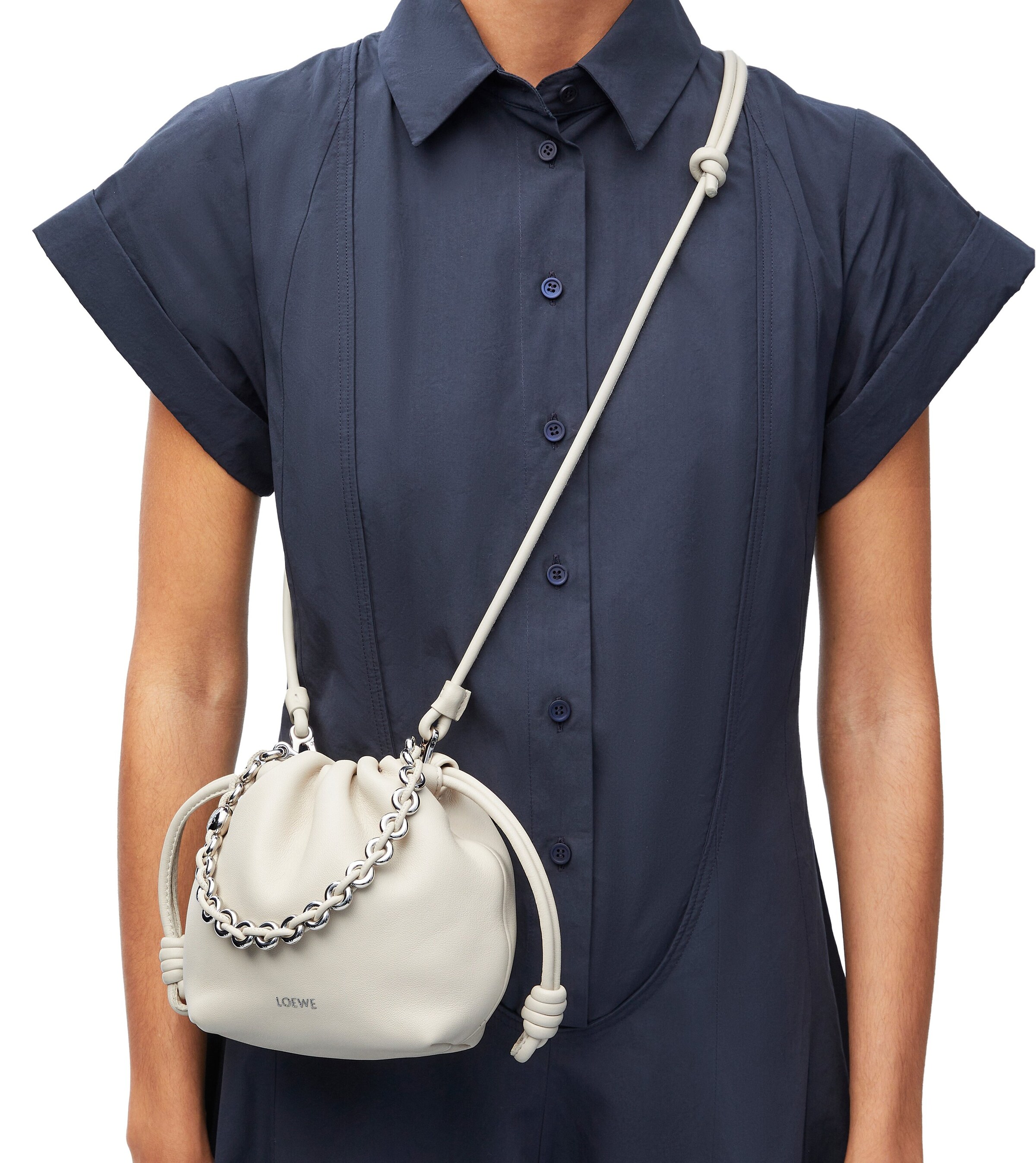 LOEWE Mini Flamenco Shoulder Bag Sea Salt Image 11