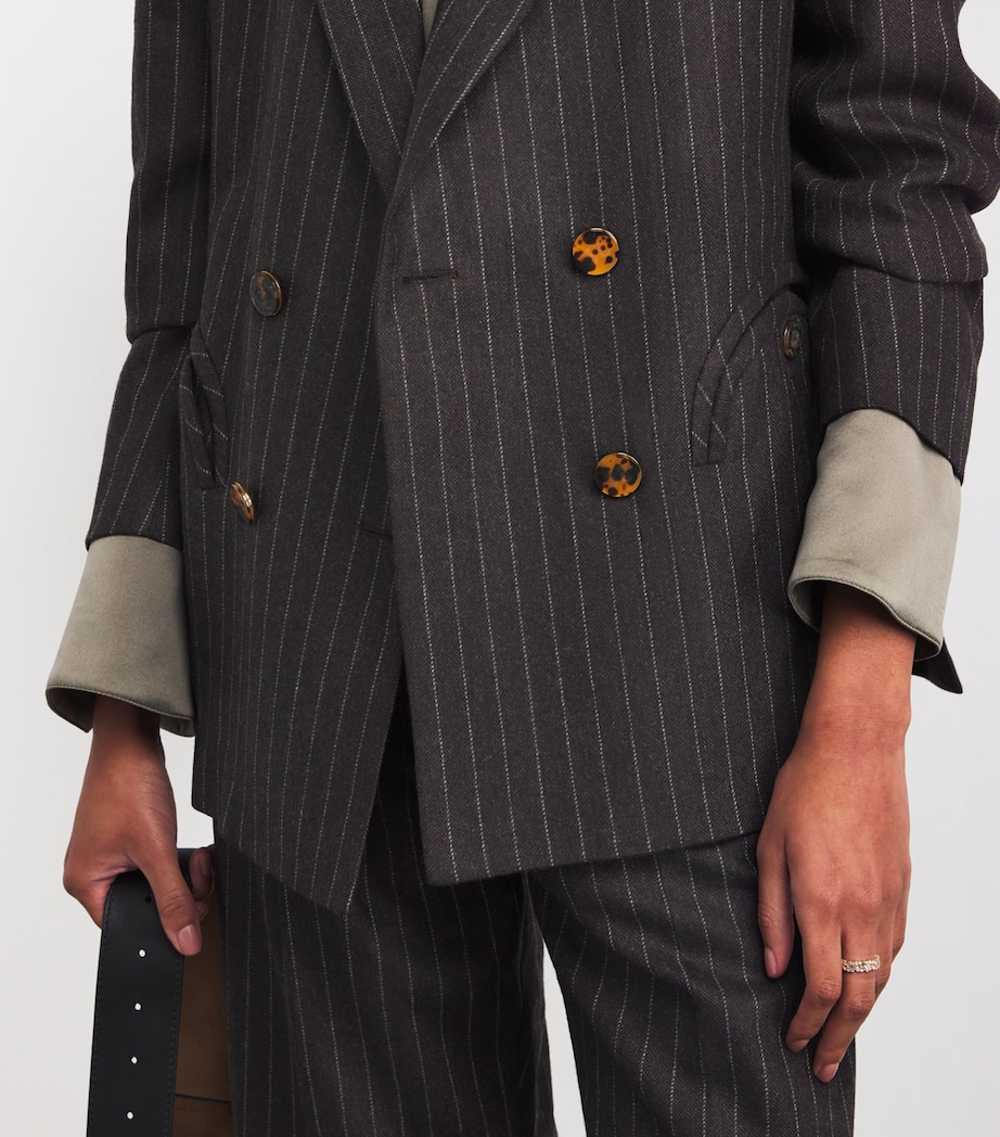 Wool-Cashmere Everynight Double-Breasted Blazer MY01 CHOCO Image 6