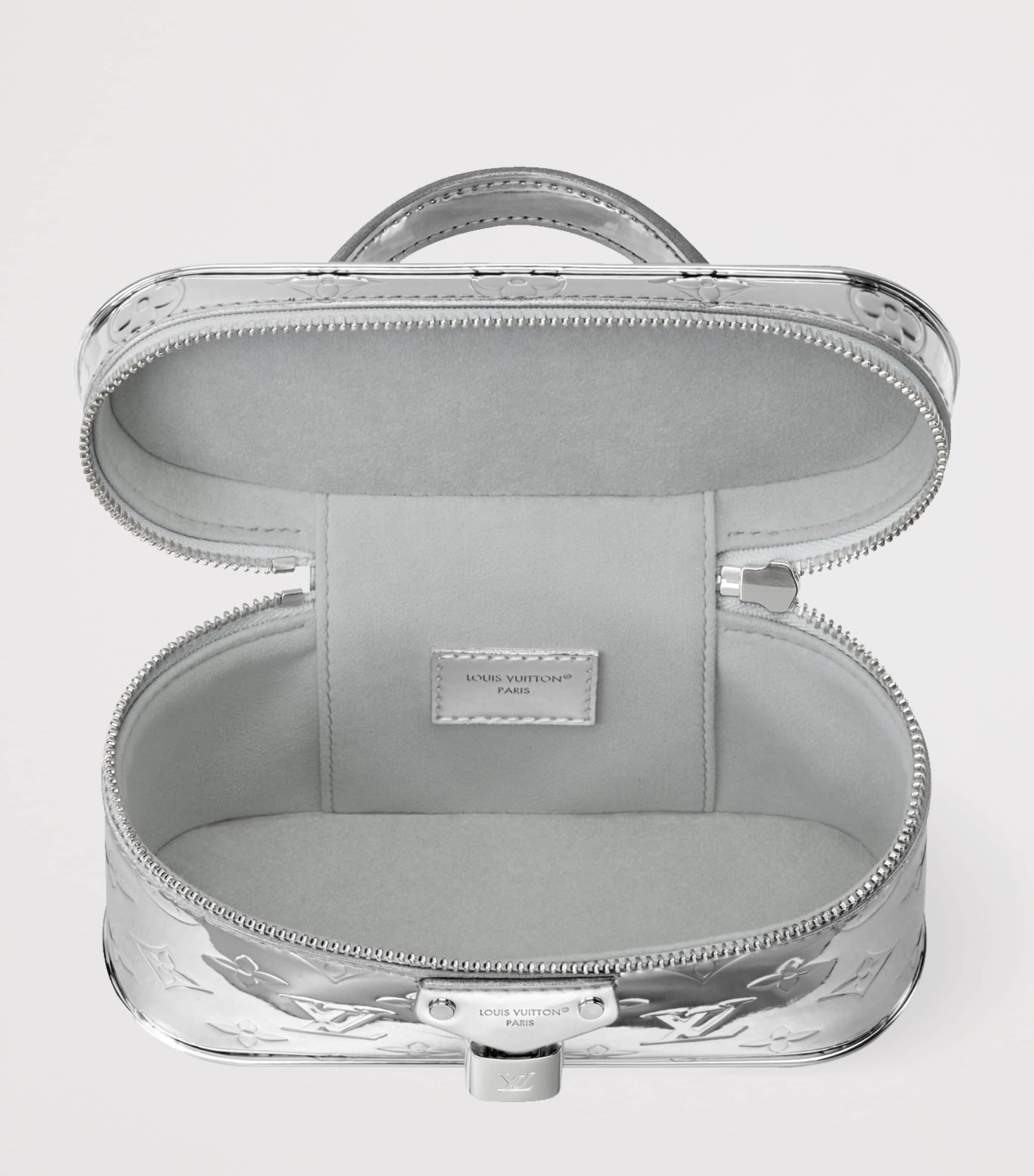 Canvas Vanity Chain Pouch SILVER Image 5