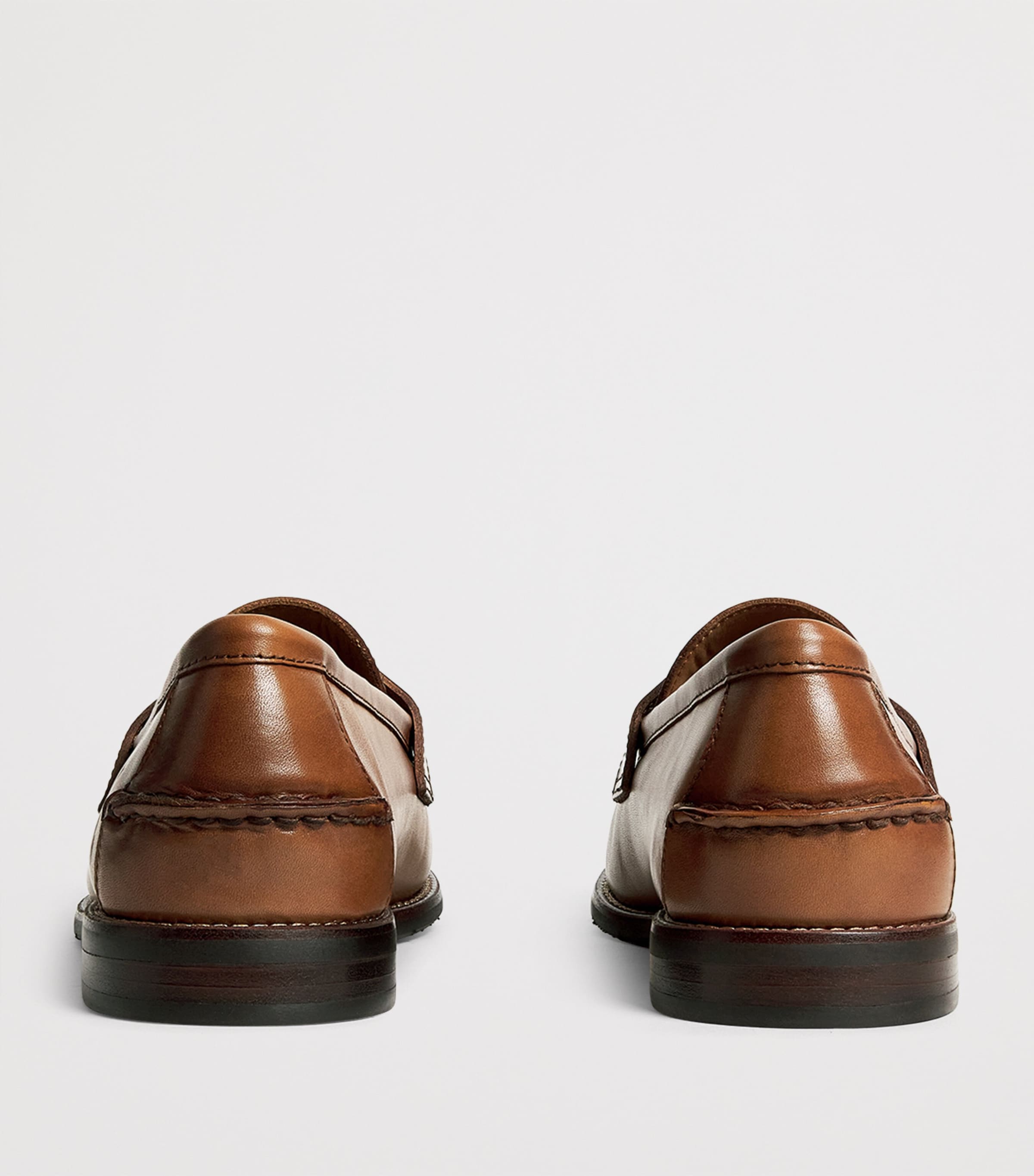 Leather Penny Loafers CLA TAN Image 4