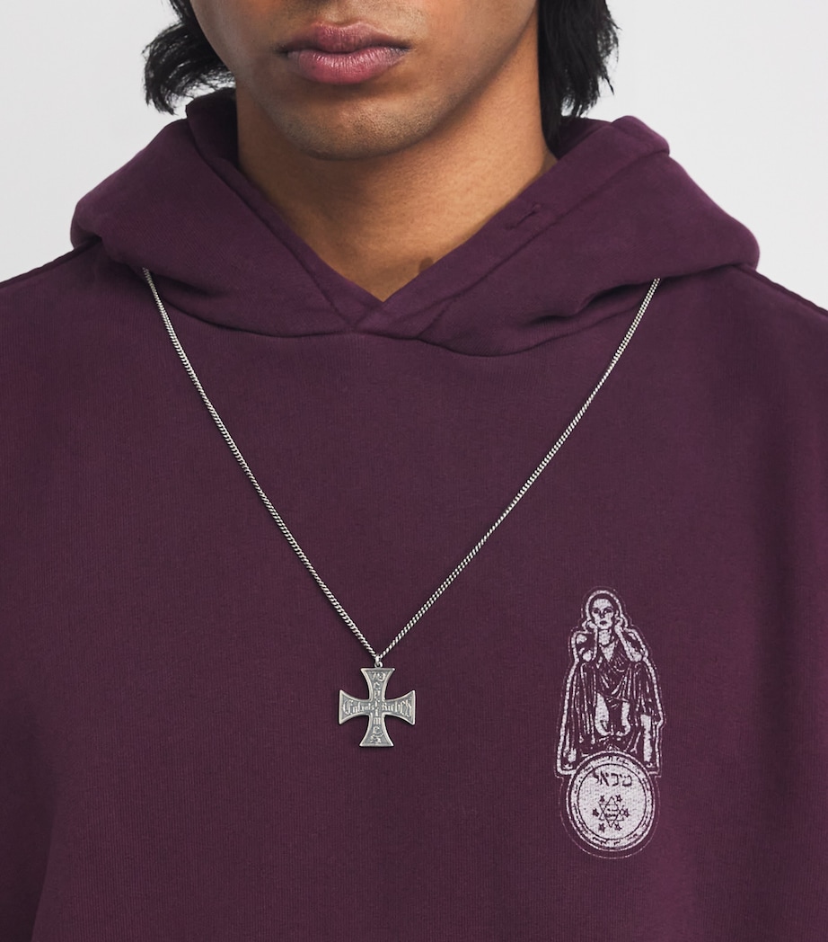 Sterling Silver Cross Necklace SILVER Image 4