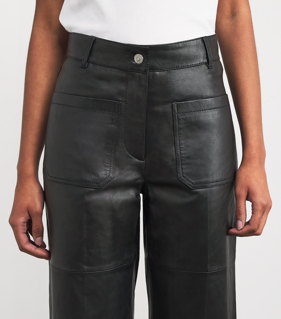 Leather Alina Trousers 1 BLACK Image 6
