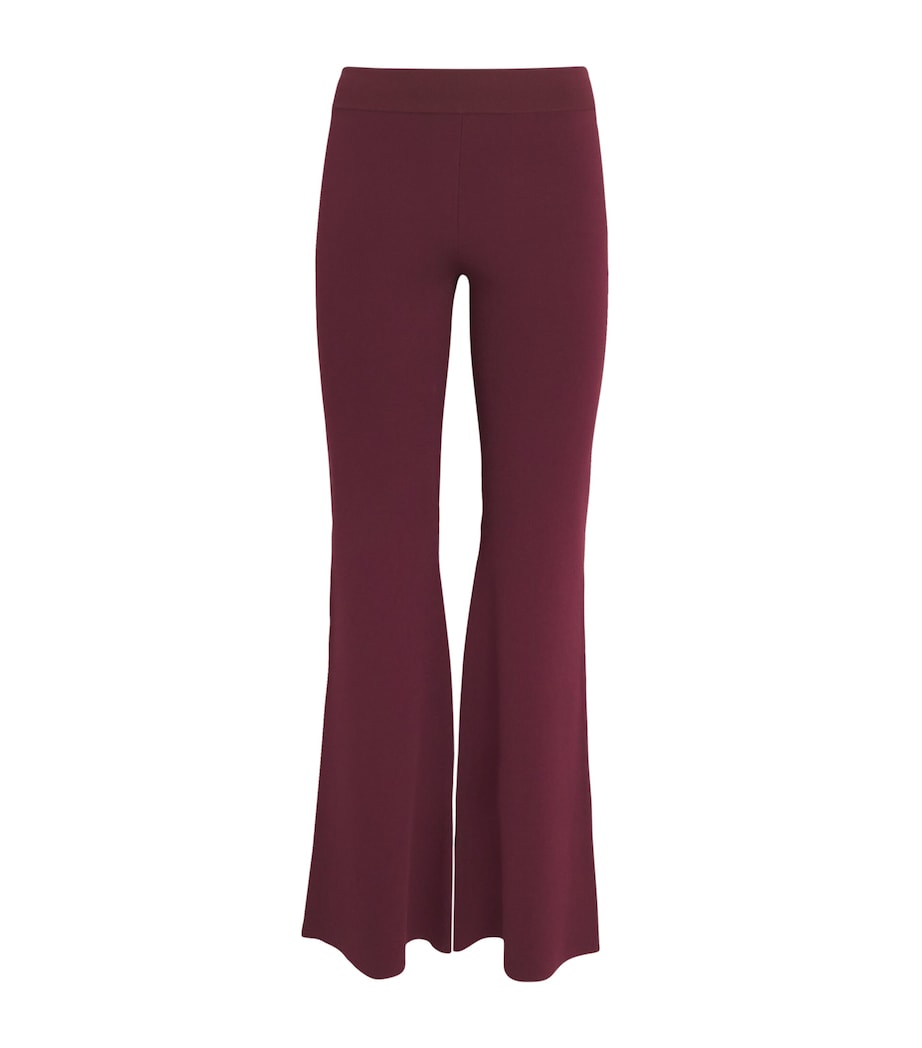 Knit Flared Trousers 6017 BORDEAUX Image 1