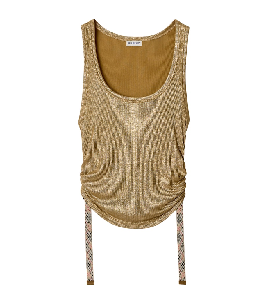 Metallic Festival Tank Top LIGNUM BROWN Image 1