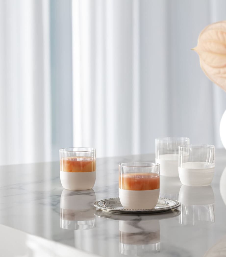 Set of 4 Manufacture Rock Blanc Tumblers (370ml) WHITE Image 6