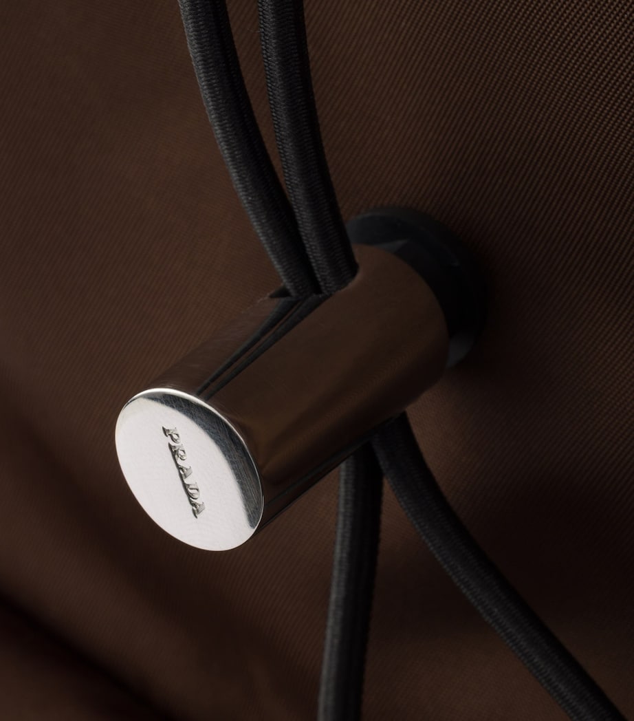 Prada Re-Nylon and Saffiano Leather Backpack Brown Image 5