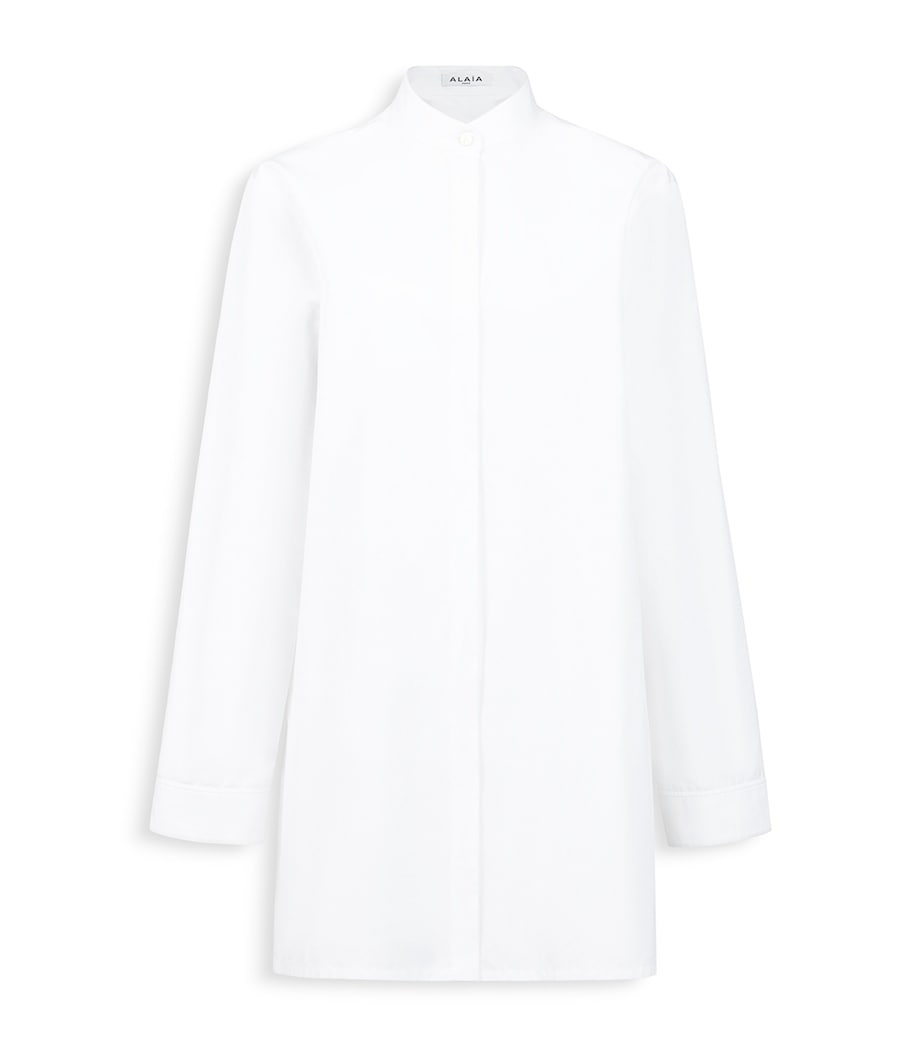 Alaïa Womens Cotton Poplin Shirt and Bralette White Image 2