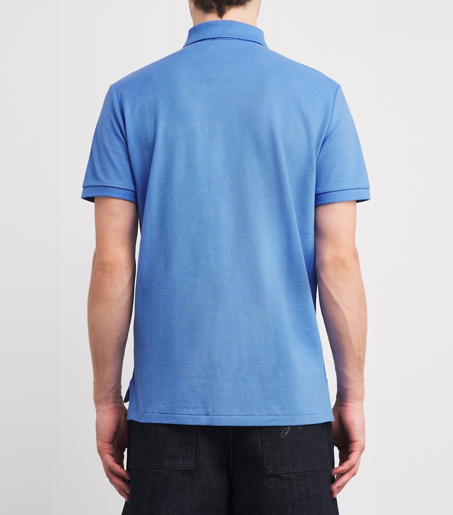 Polo Pony Polo Shirt BLUE Image 4