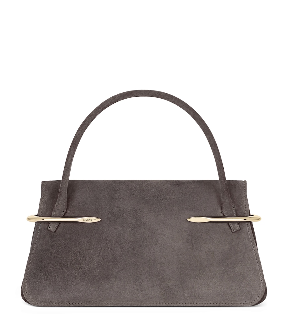 Givenchy Medium Suede Pinch Top-Handle Bag Image 1