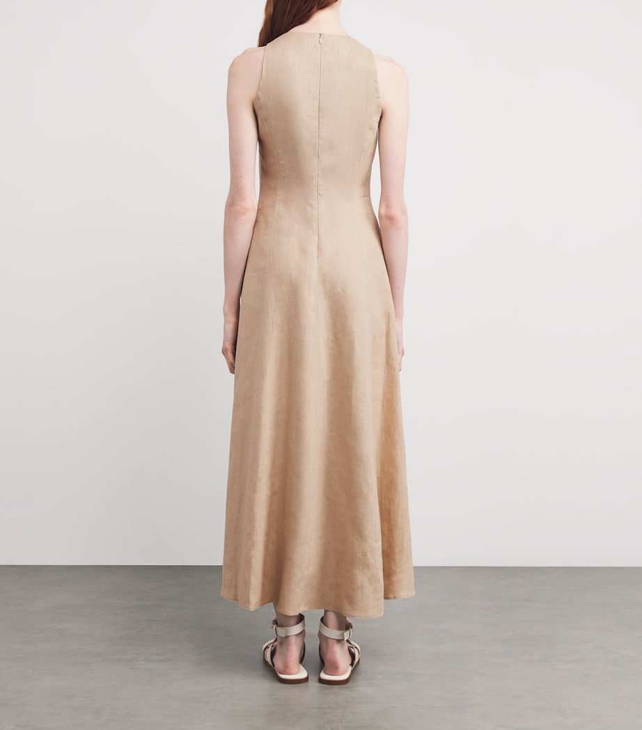Linen Midi Dress SABBIA Image 3
