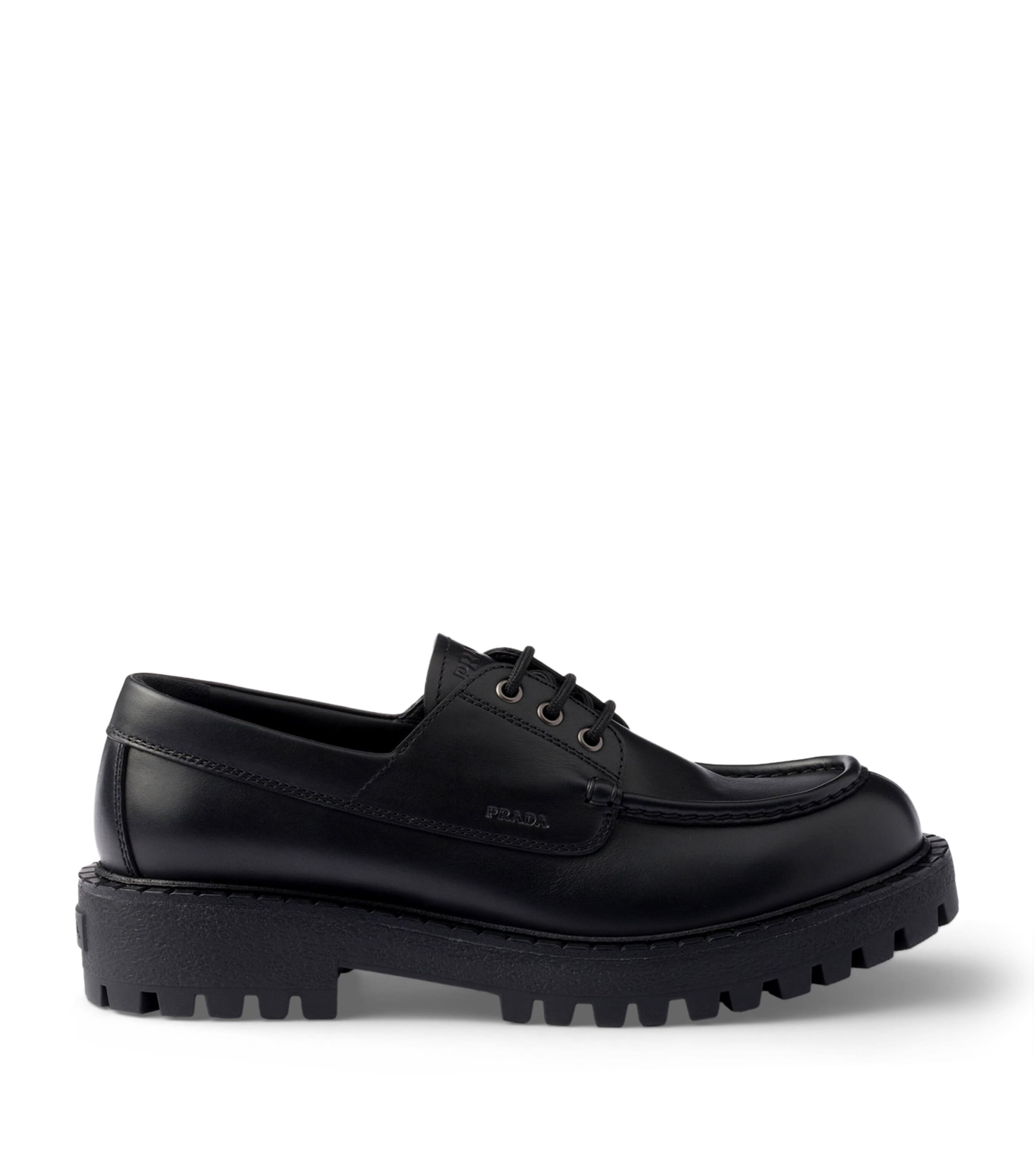 Leather Laced Loafers F0002 Image 1