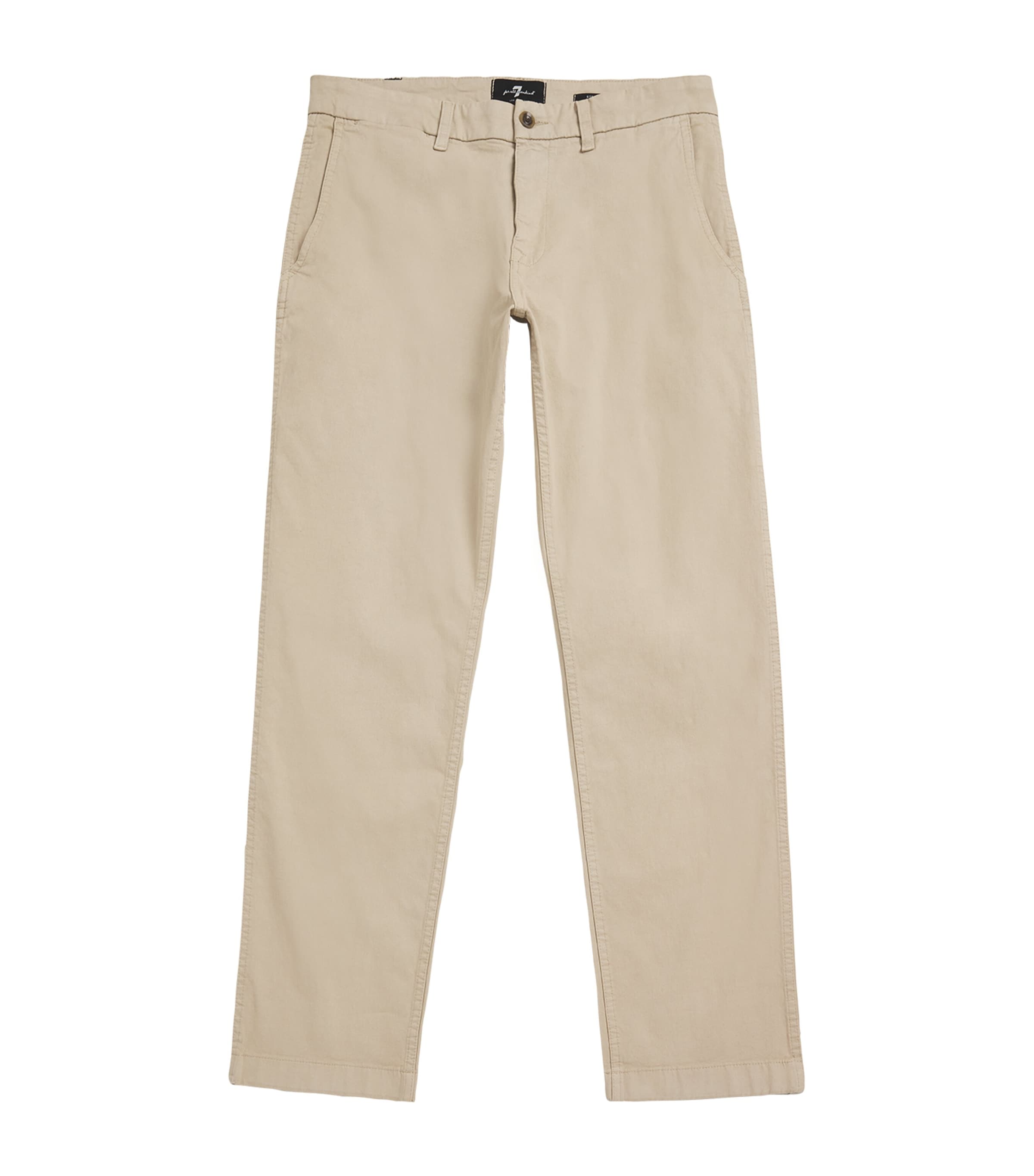 Shop 7 For All Mankind Straight Comfort Twill Chinos In White