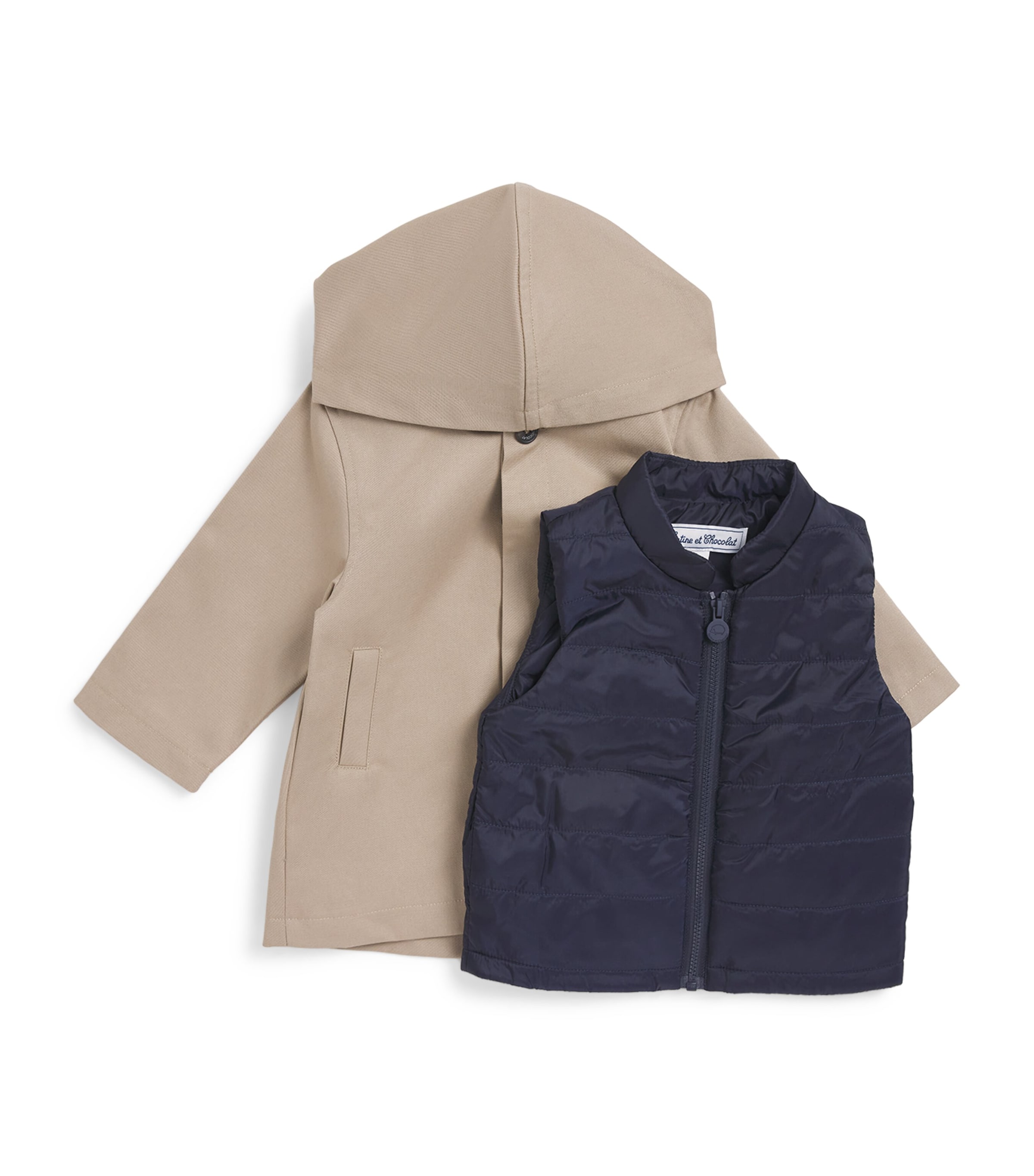 Hooded Trench Coat (3 Months - 4 Years) 17SABLE Image 1
