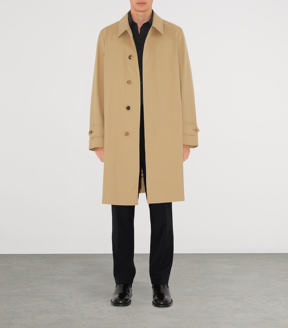 Cotton Gabardine Car Coat FLAX Image 2