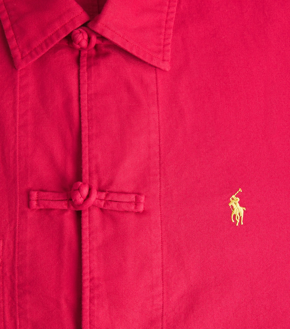 Polo Ralph Lauren Mens Cotton Lunar New Year Overshirt Red Image 5