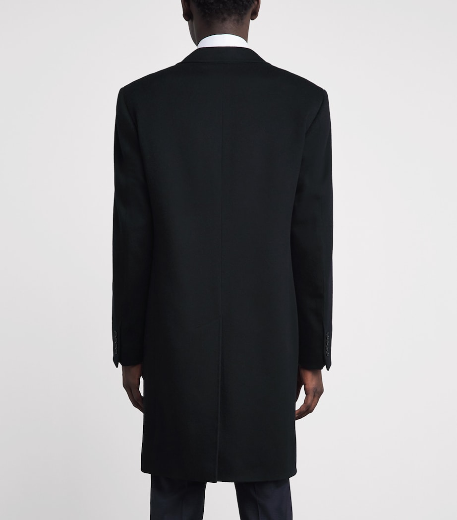 Canali Mens Wool-Cashmere Coat Image 5
