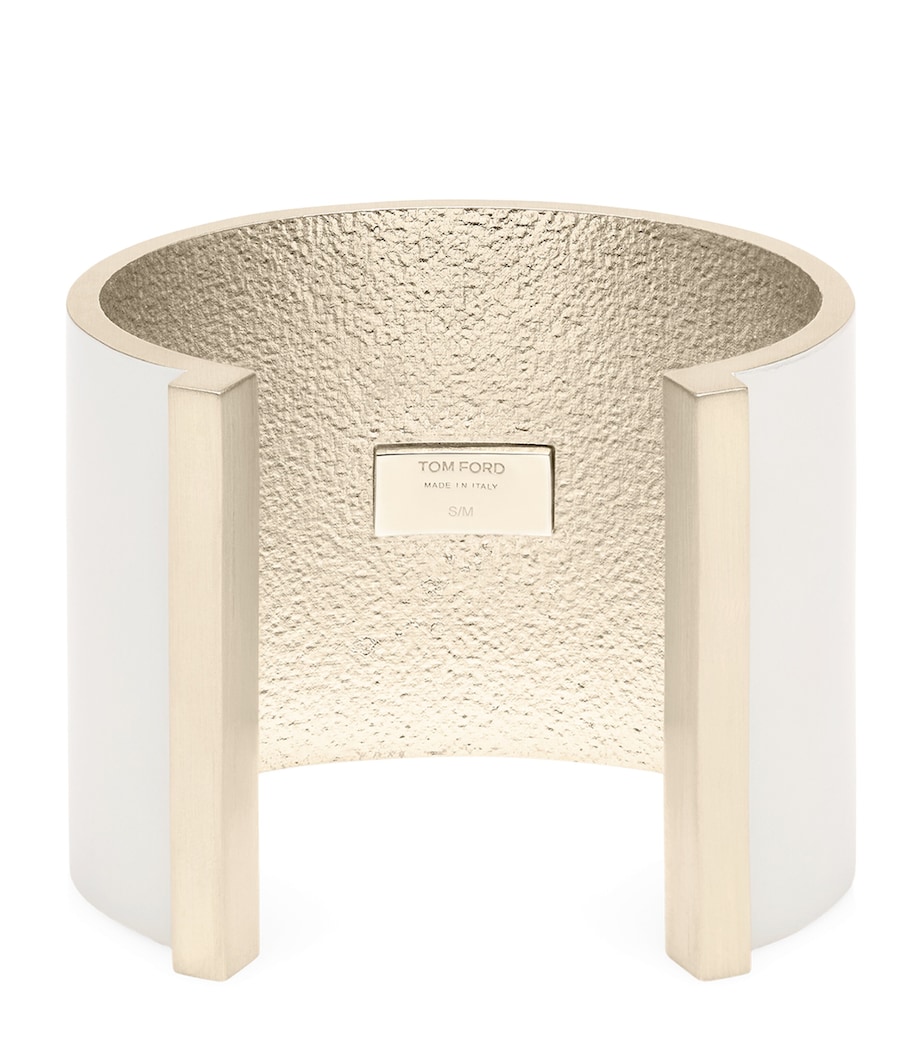 TOM FORD Matte Lacquered Brass Fera Cuff Wav Image 1