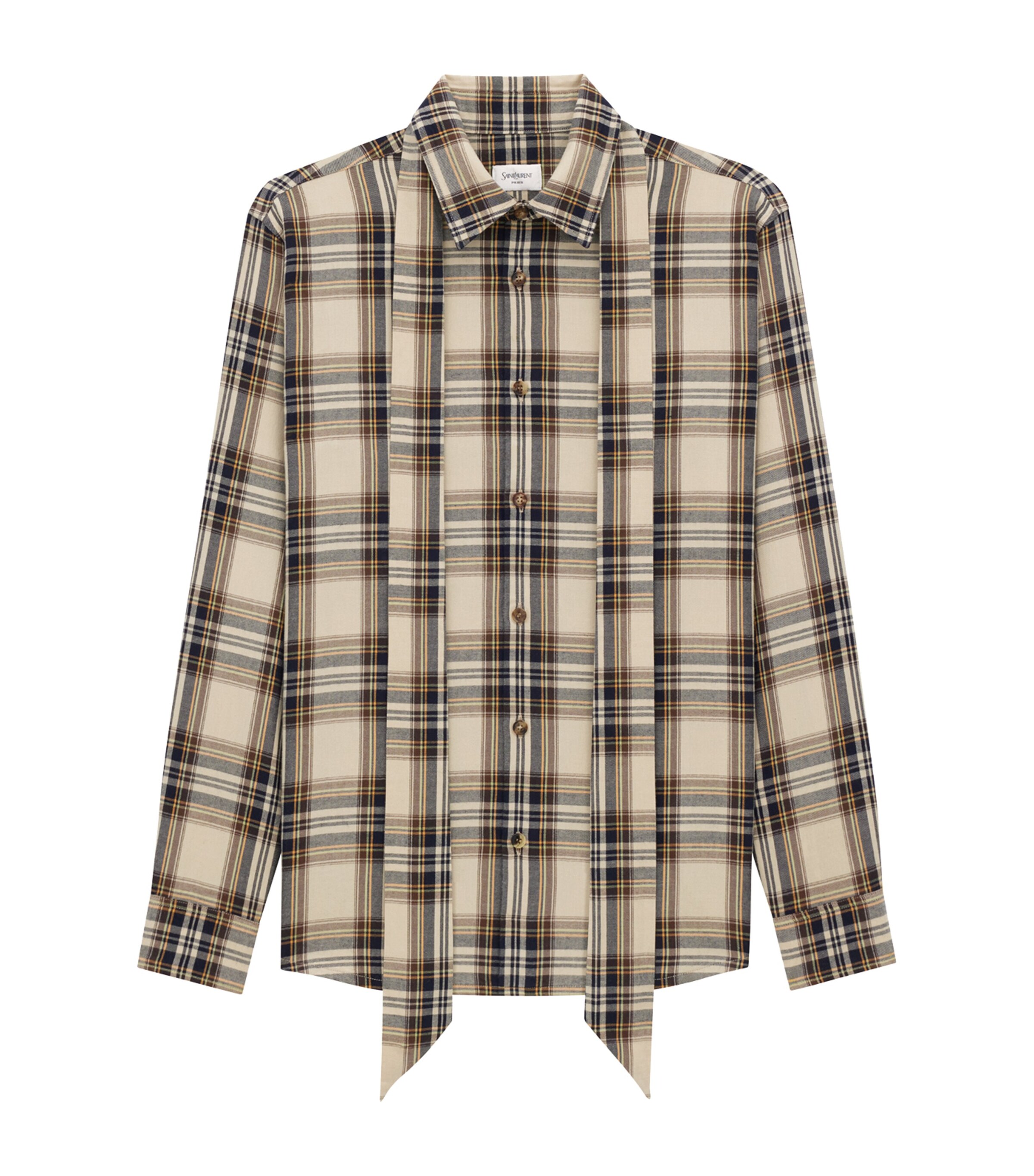 Tartan Pussybow Shirt 7300 Image 2