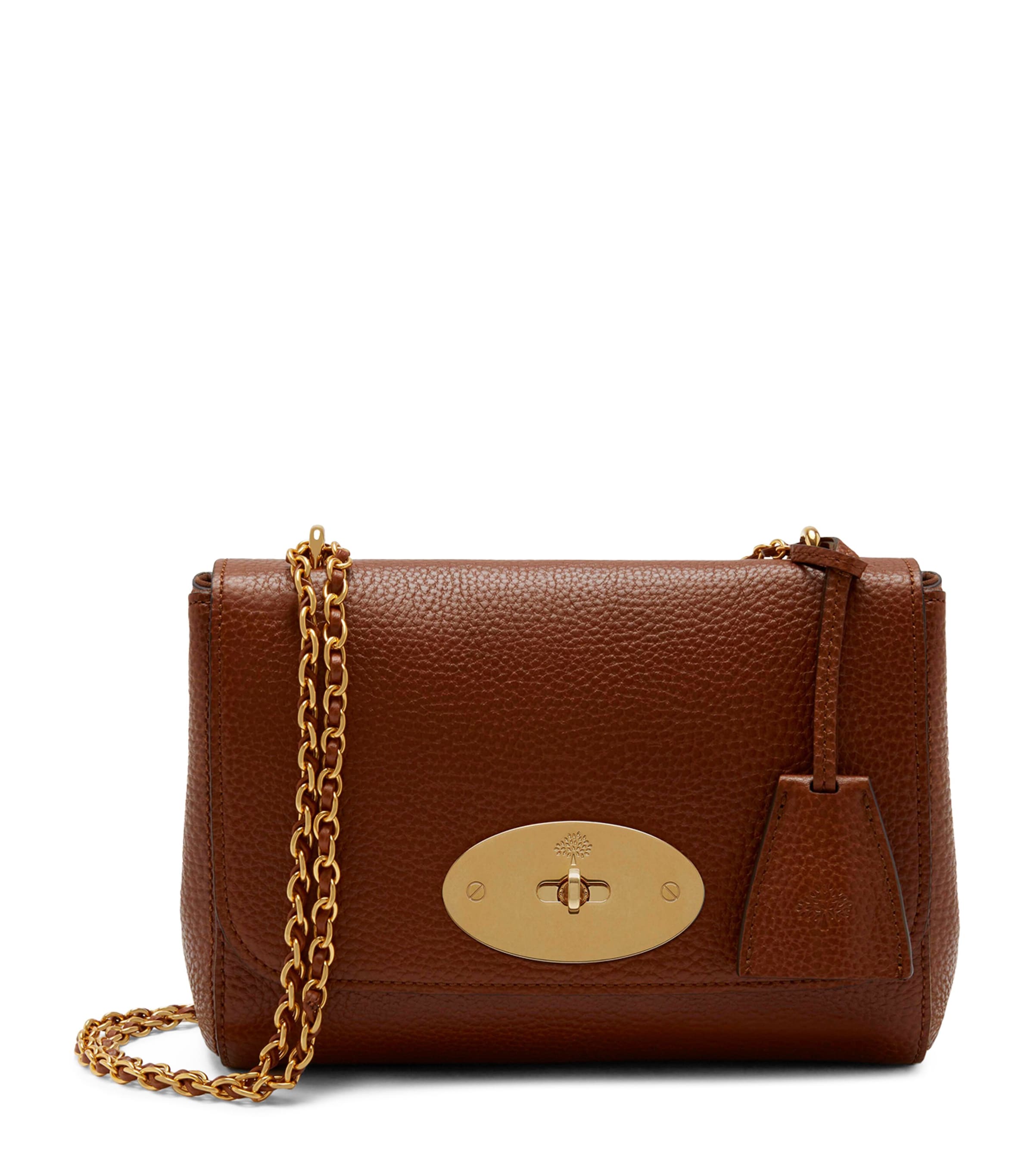 Shop Mulberry Leather Lily Shoulder Bag In Brown