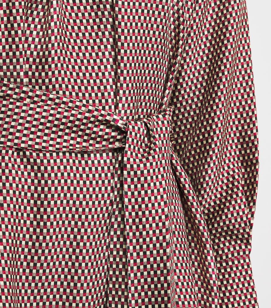 Check Print Agata Mini Dress RUBY COMBO Image 7